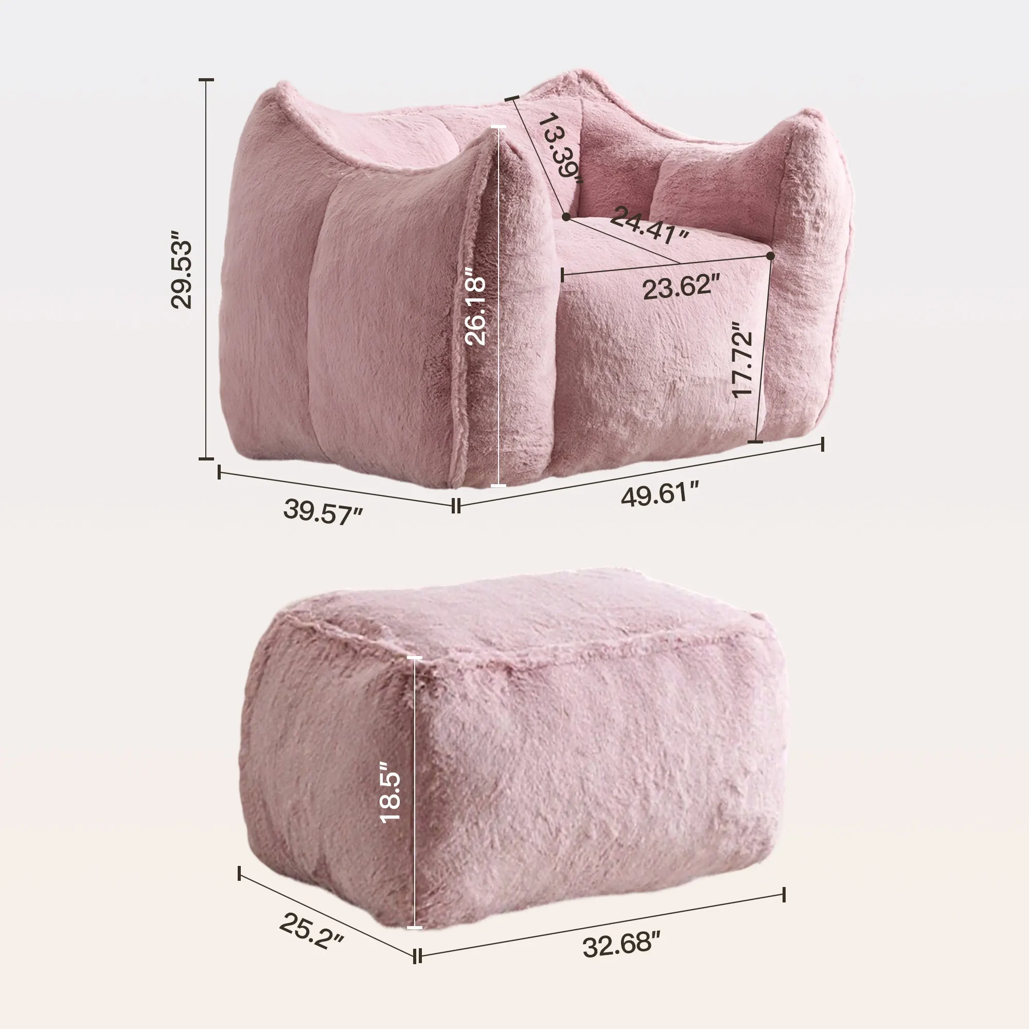 Hypnos Plush-Feel Compressed Single Sofa - Image 30