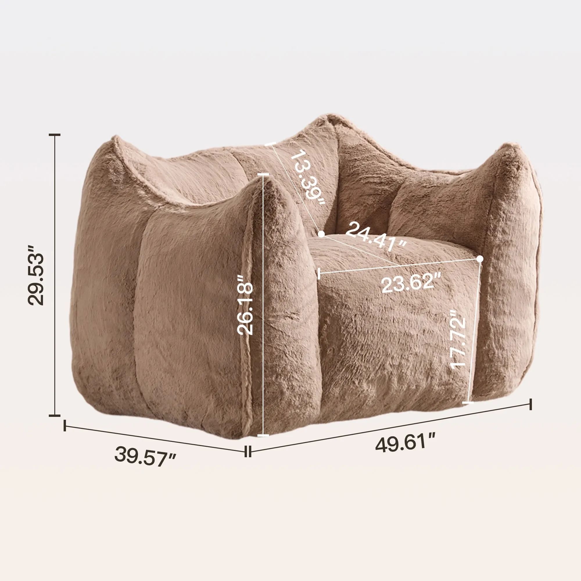 Hypnos Plush-Feel Compressed Single Sofa - Image 9