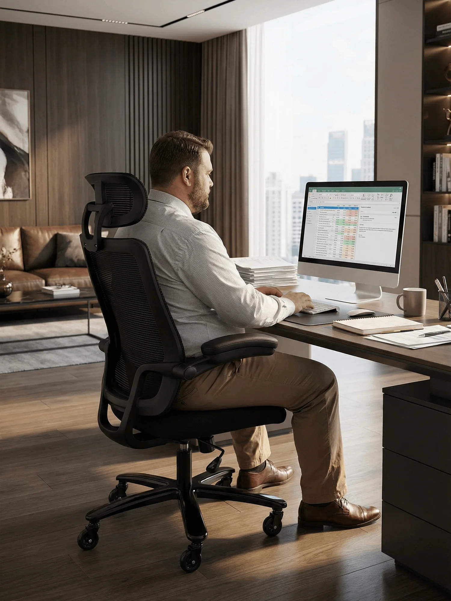 B1 Heavy Duty Chair 500lbs with Flip Armrests - Image 31