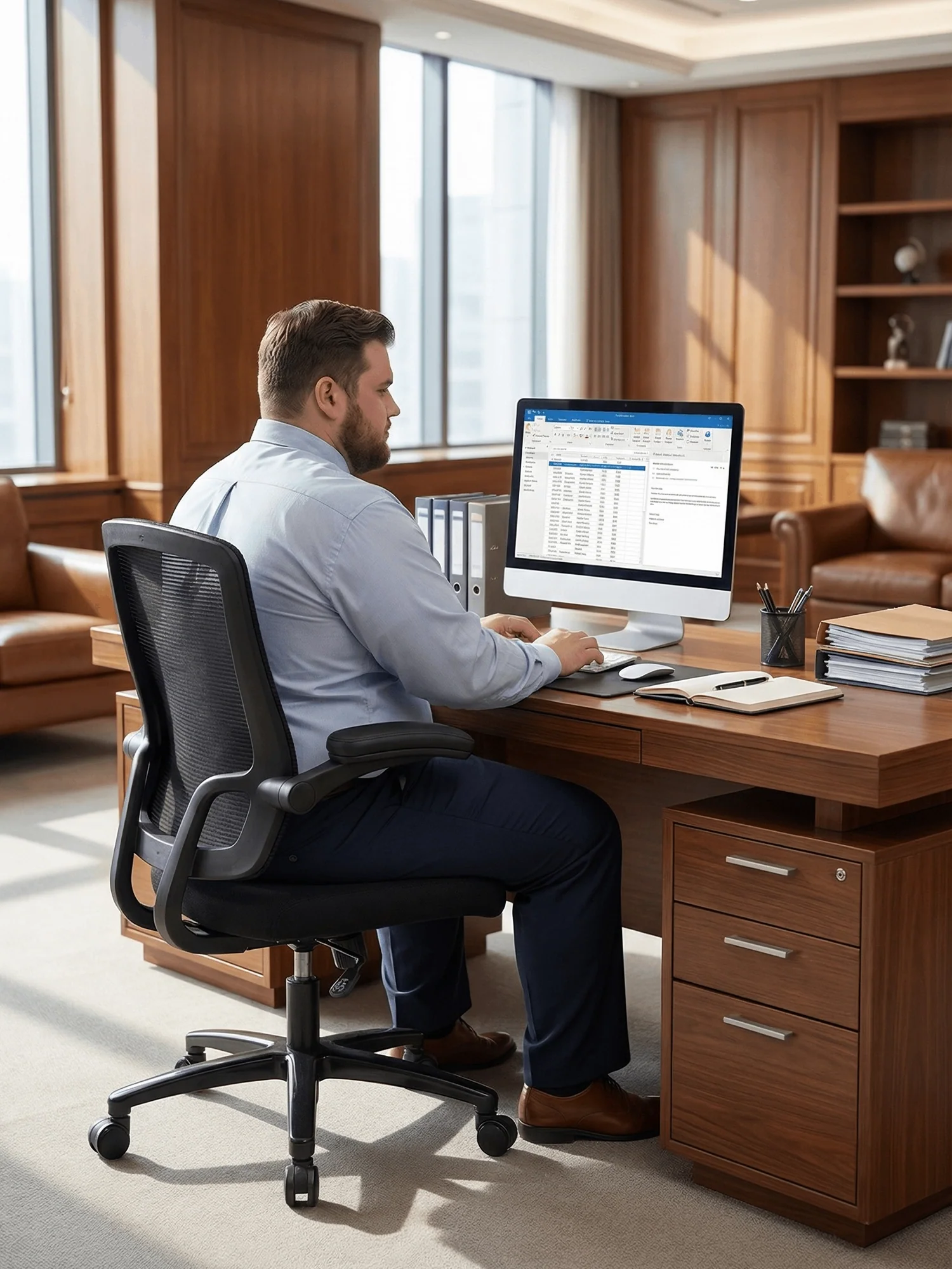 B1 Heavy Duty Chair 500lbs with Flip Armrests - Image 37