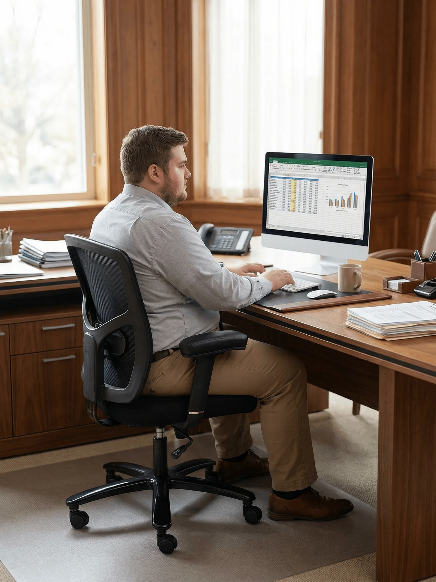 B3 Heavy Duty Chair with Adjustable Armrests - Image 28