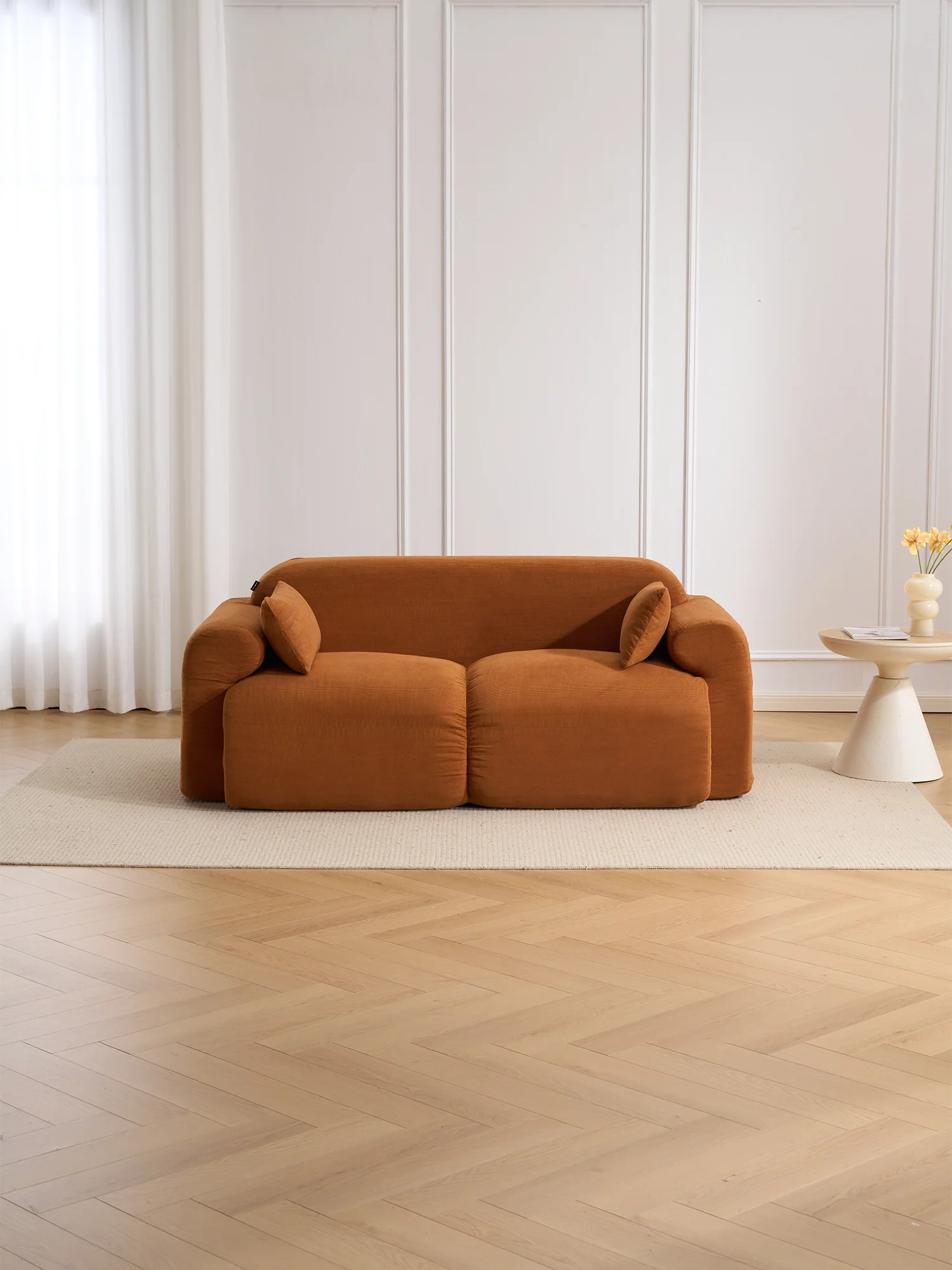 Thalia High-Saturation Compressed Loveseat Sofa - Image 36