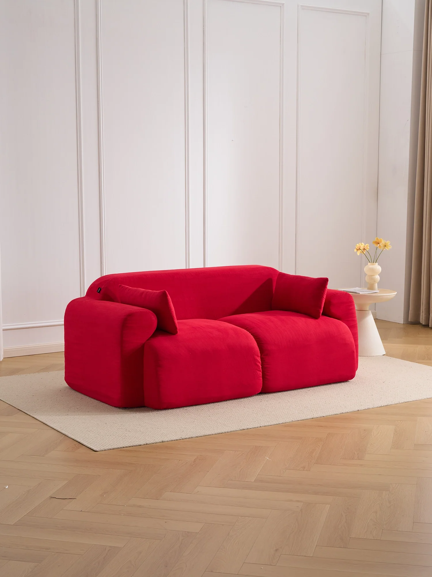 Thalia High-Saturation Compressed Loveseat Sofa - Image 4