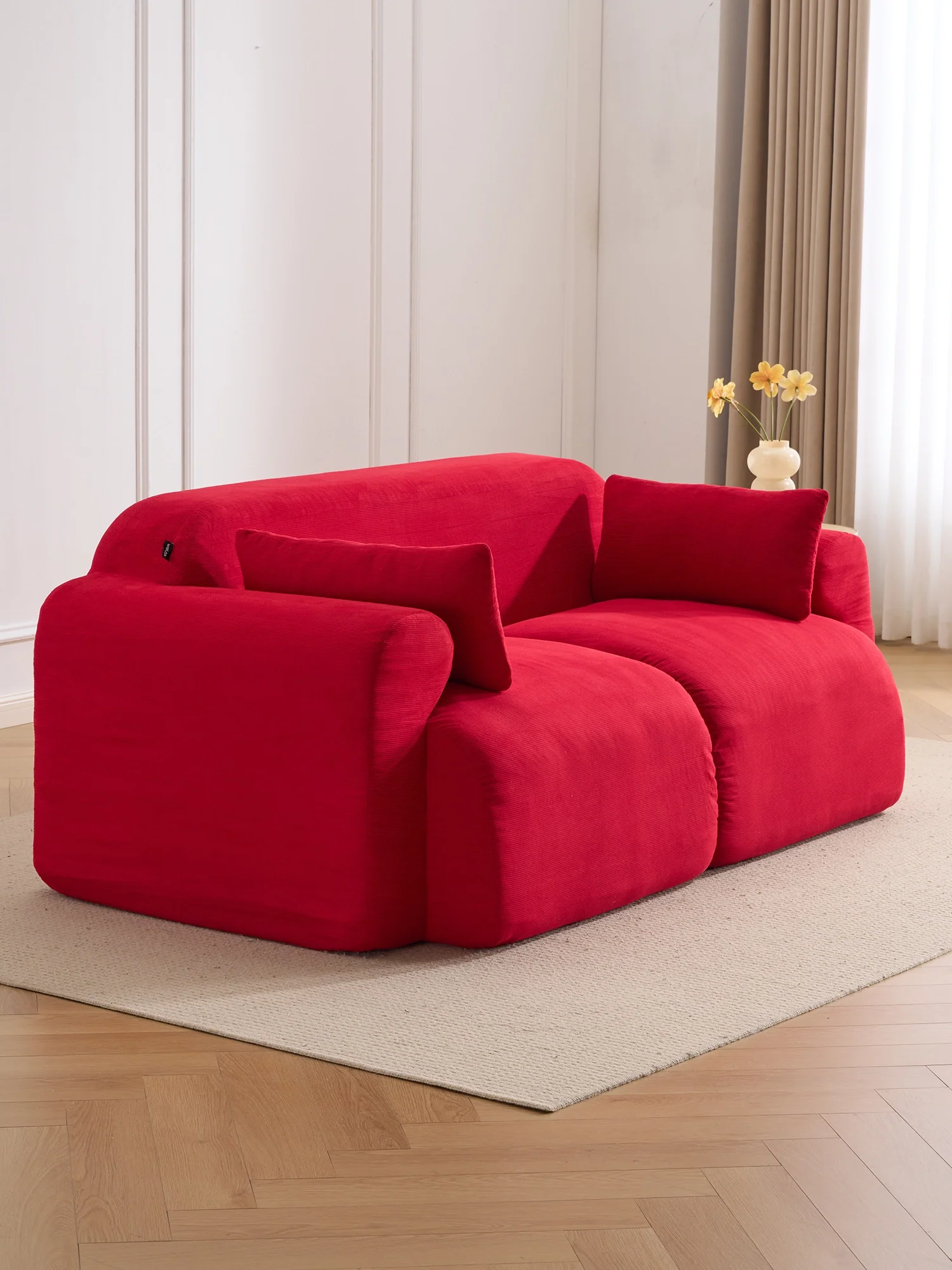 Thalia High-Saturation Compressed Loveseat Sofa - Image 8