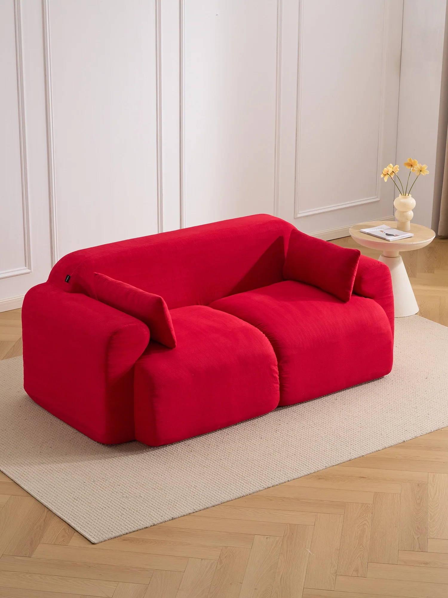 Thalia High-Saturation Compressed Loveseat Sofa - Image 9