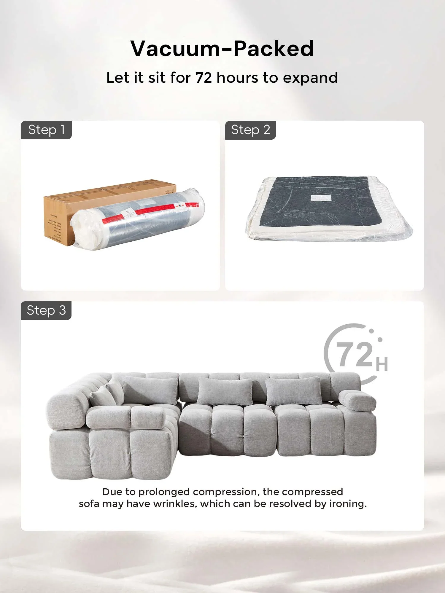 Dionysus Luxury Design Compressed Sectional Sofa - Image 32