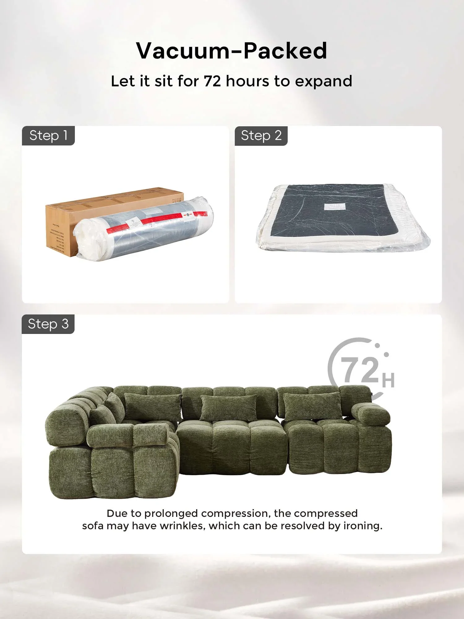 Dionysus Luxury Design Compressed Sectional Sofa - Image 40