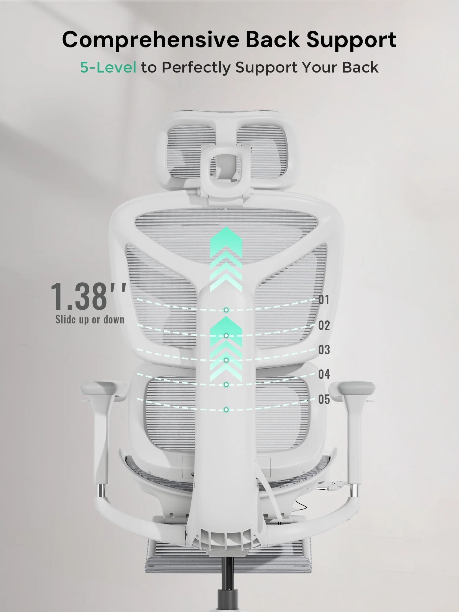 S9 Standard Ergonomic Office Chair with One-Touch Adjustment - Image 10