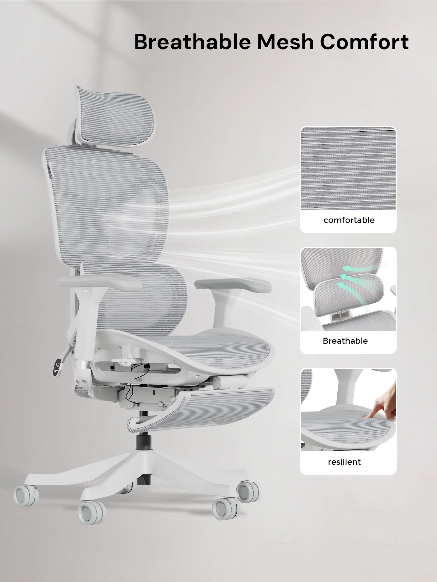 S9 Standard Ergonomic Office Chair with One-Touch Adjustment - Image 15