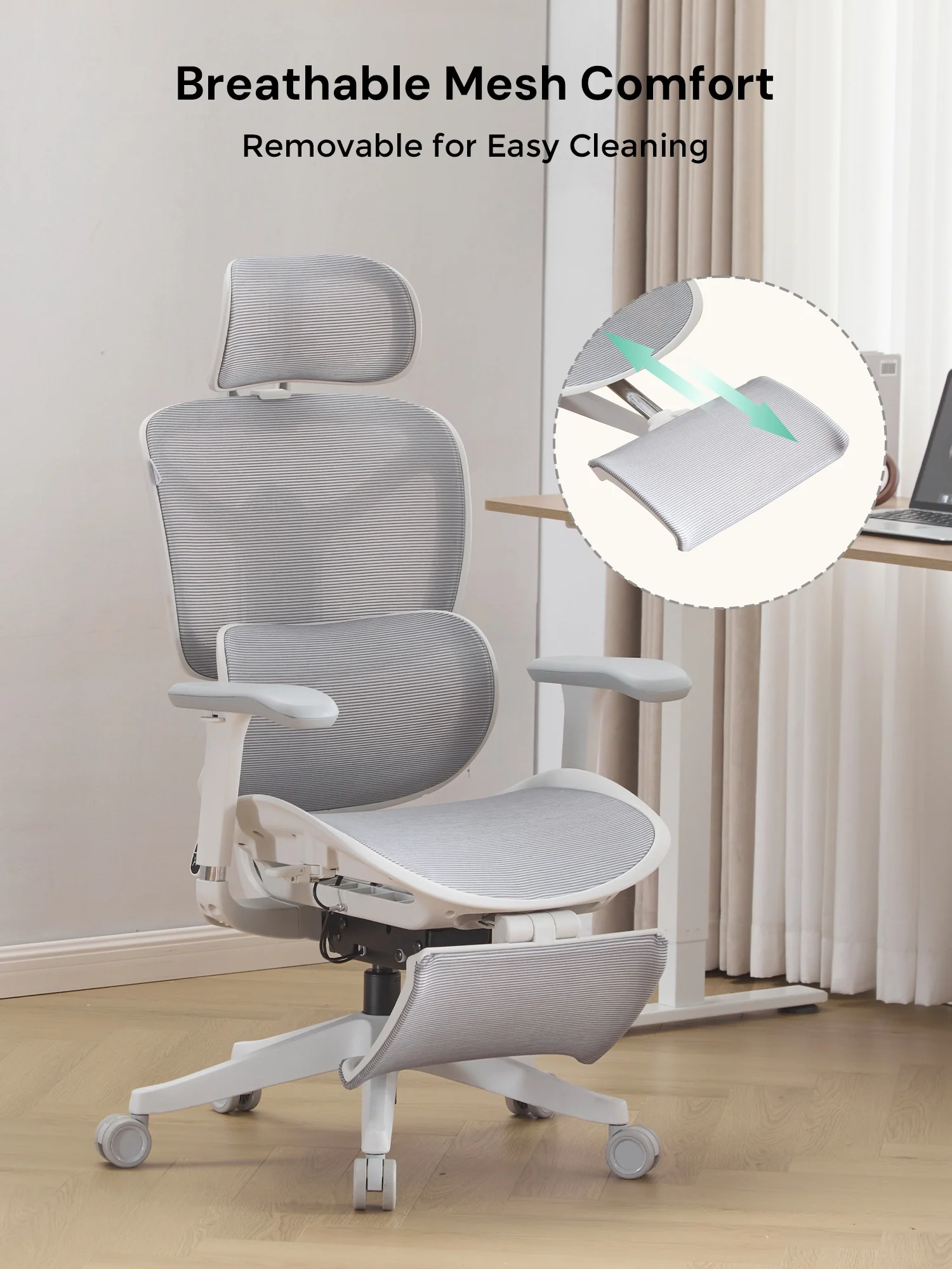 S9 Standard Ergonomic Office Chair with One-Touch Adjustment - Image 16