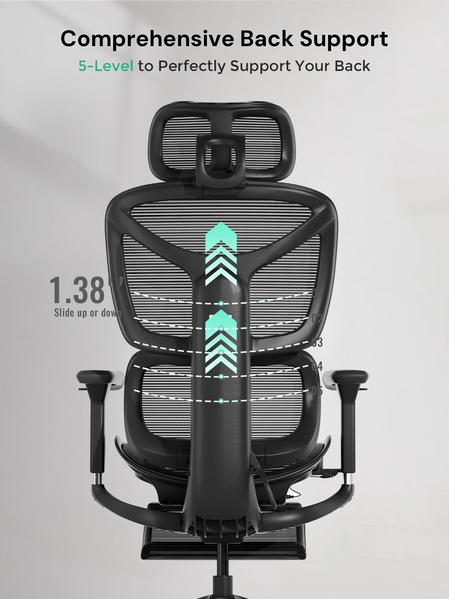 S9 Standard Ergonomic Office Chair with One-Touch Adjustment - Image 39