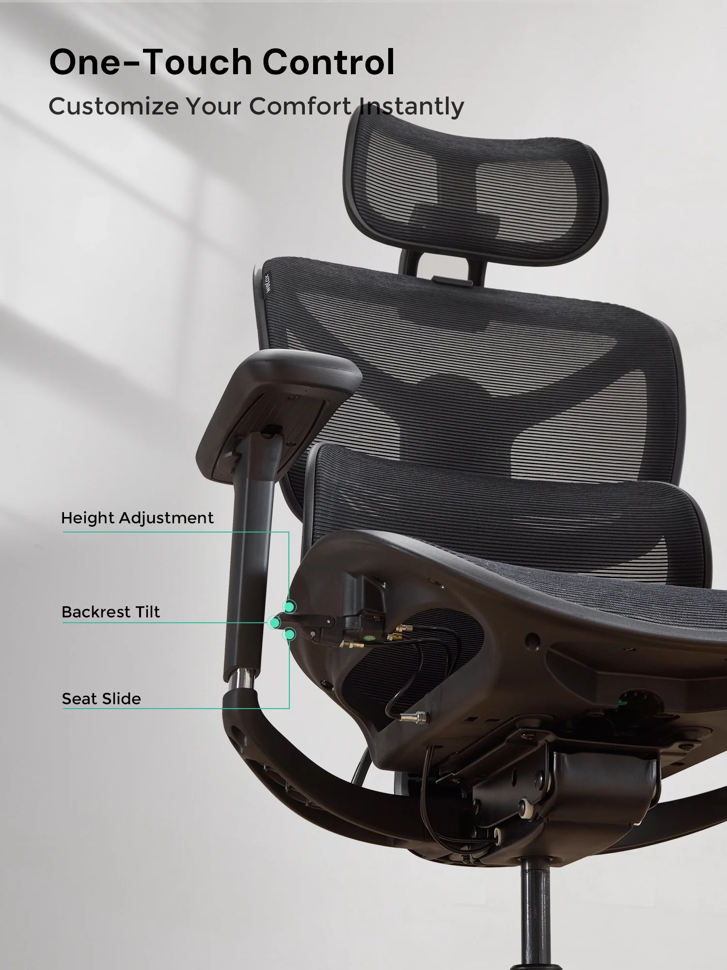 S9 Standard Ergonomic Office Chair with One-Touch Adjustment - Image 46