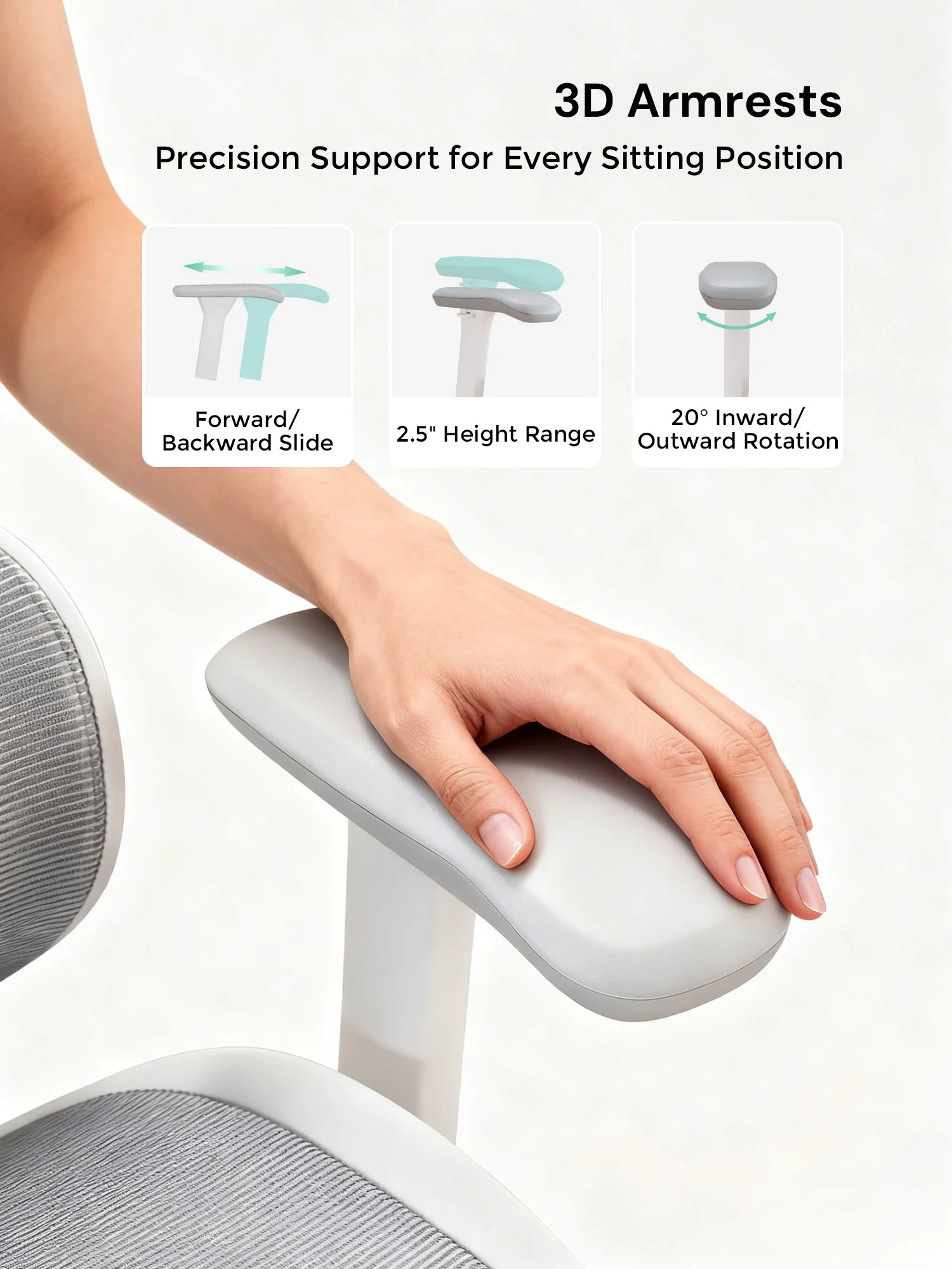 S9 Standard Ergonomic Office Chair with One-Touch Adjustment - Image 47