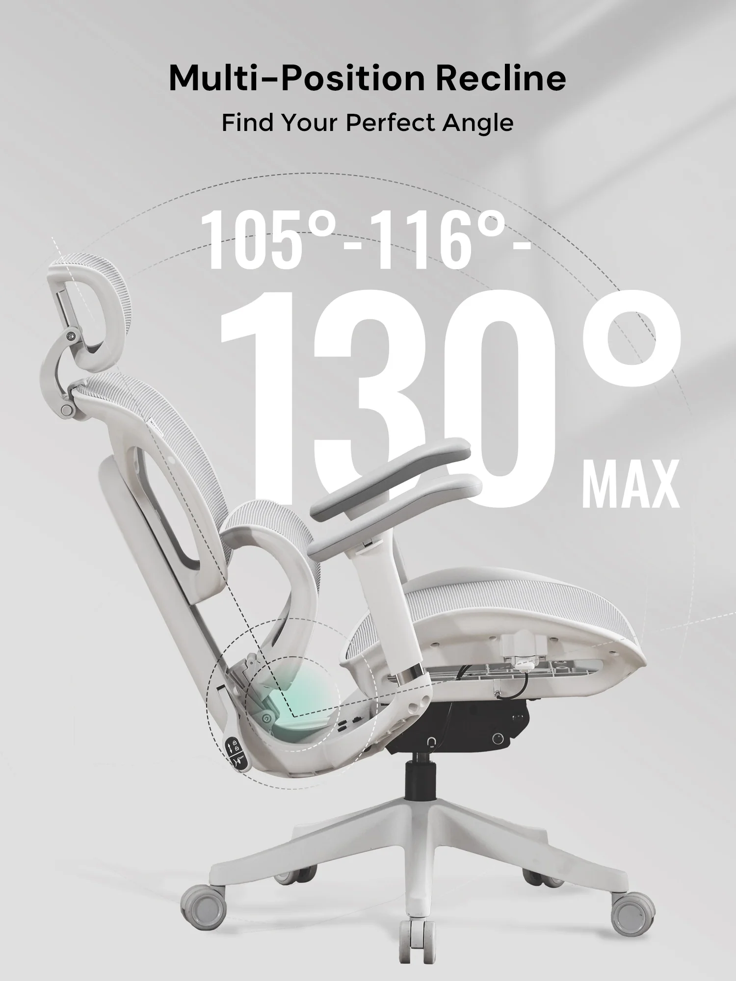 S9 Standard Ergonomic Office Chair with One-Touch Adjustment - Image 49
