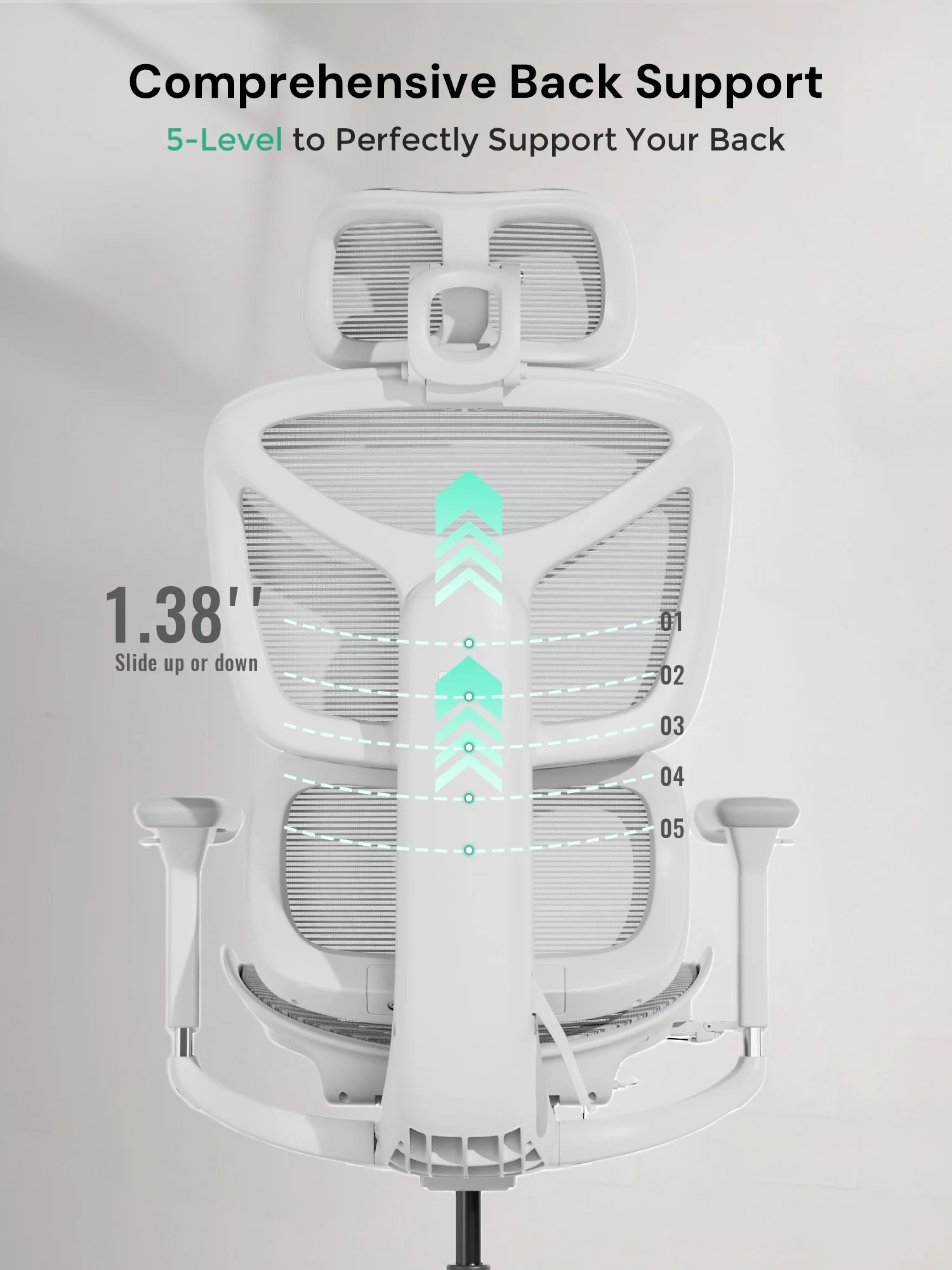 S9 Standard Ergonomic Office Chair with One-Touch Adjustment - Image 51