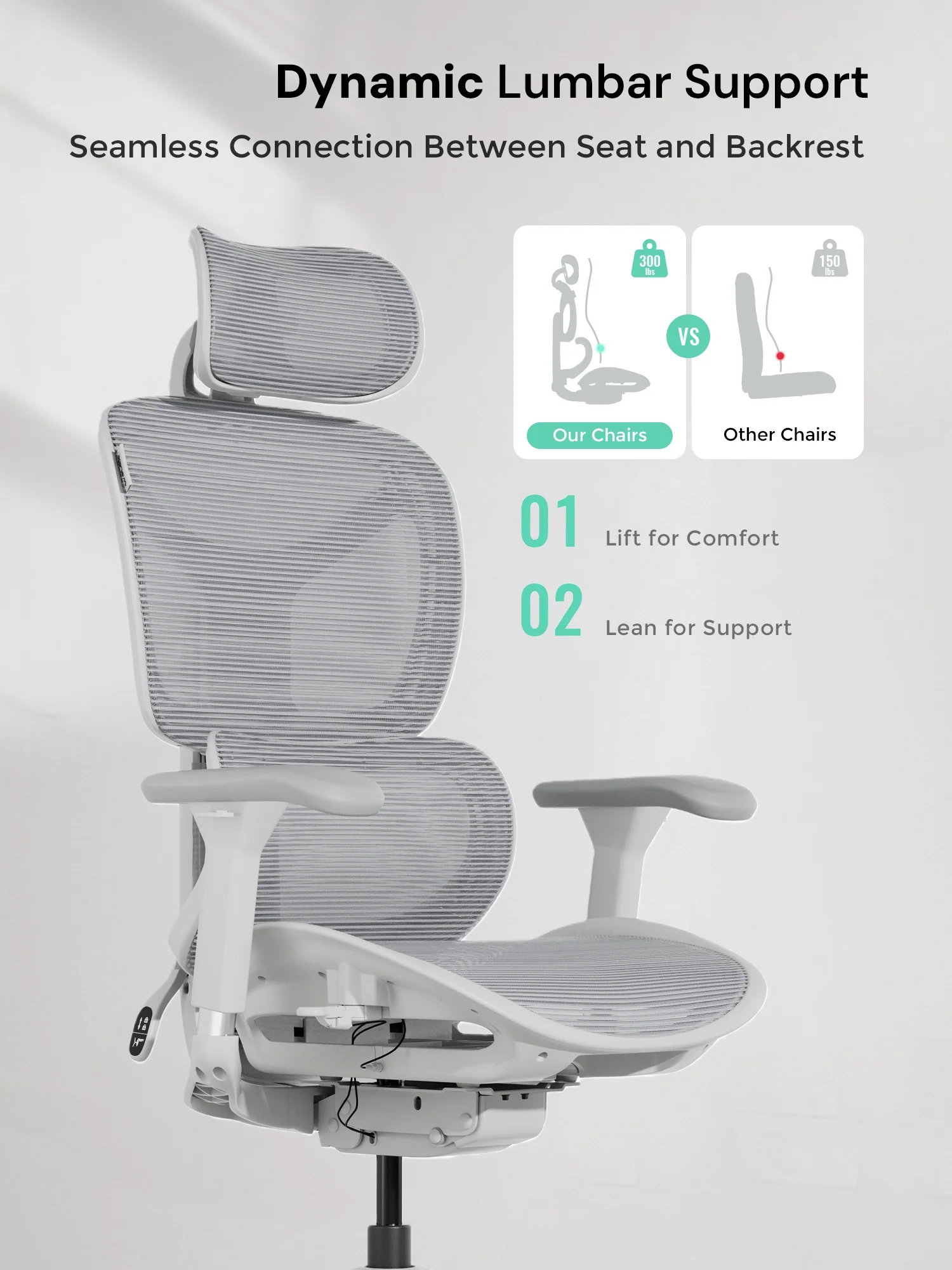 S9 Standard Ergonomic Office Chair with One-Touch Adjustment - Image 52