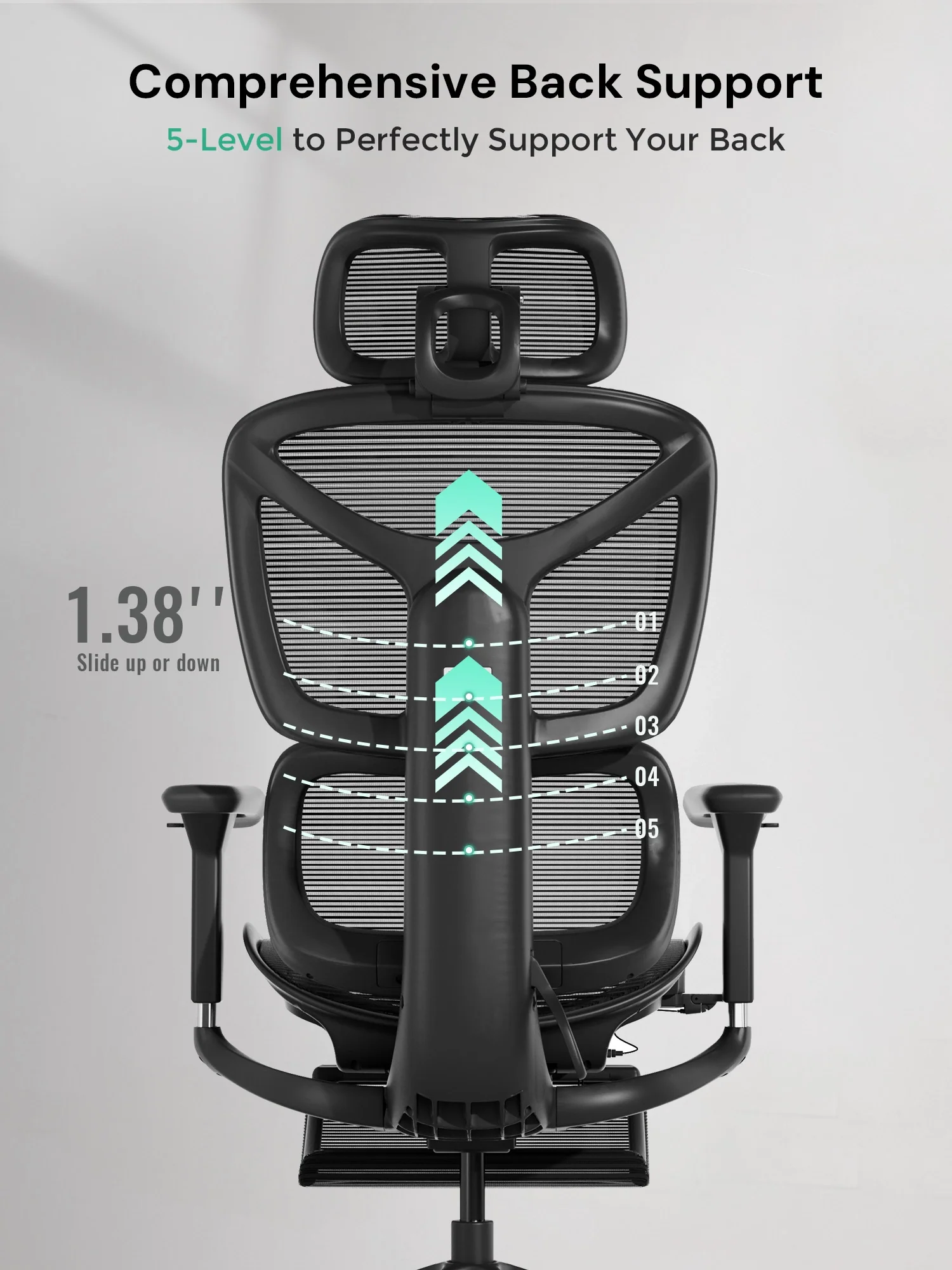 S9 Standard Ergonomic Office Chair with One-Touch Adjustment - Image 67