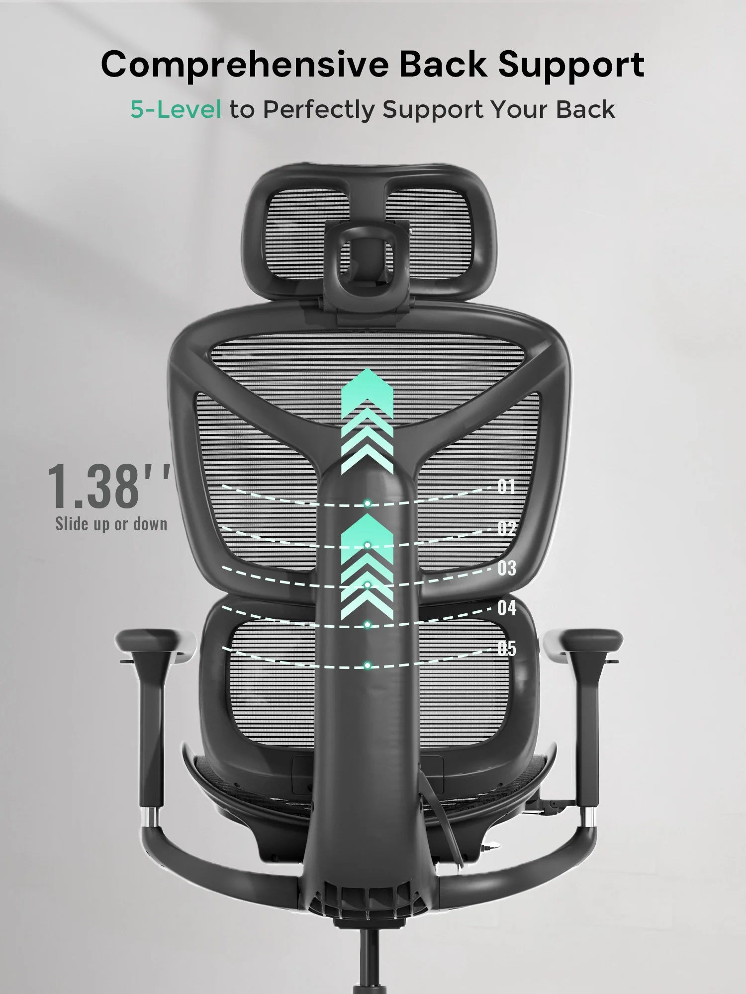 S9 Standard Ergonomic Office Chair with One-Touch Adjustment - Image 68