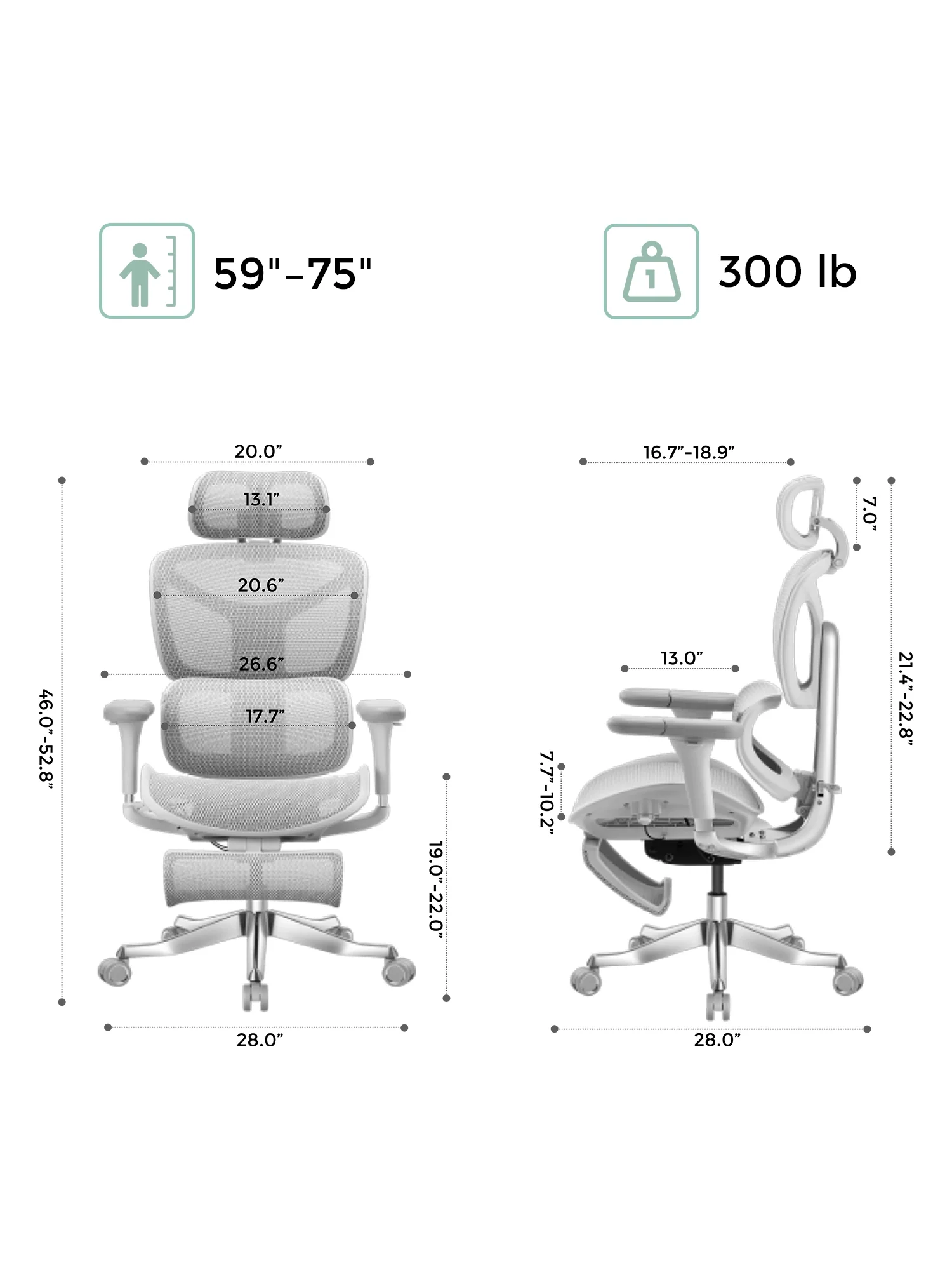 S9 Standard Ergonomic Office Chair with One-Touch Adjustment - Image 72
