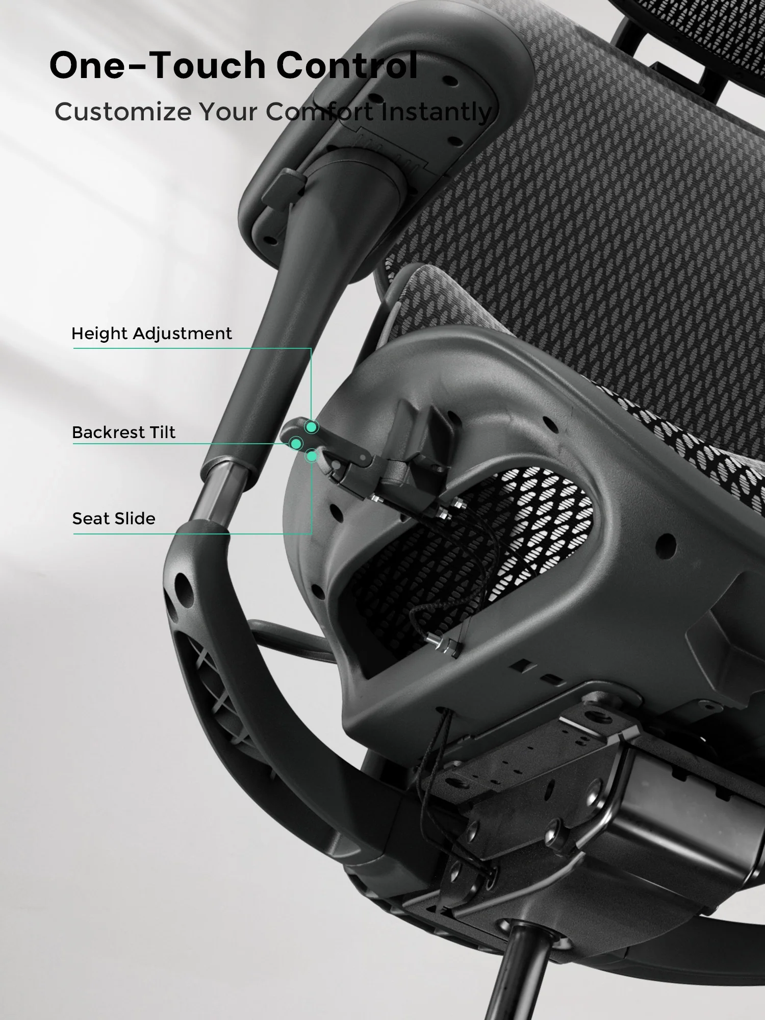 S9 Standard Ergonomic Office Chair with One-Touch Adjustment - Image 78