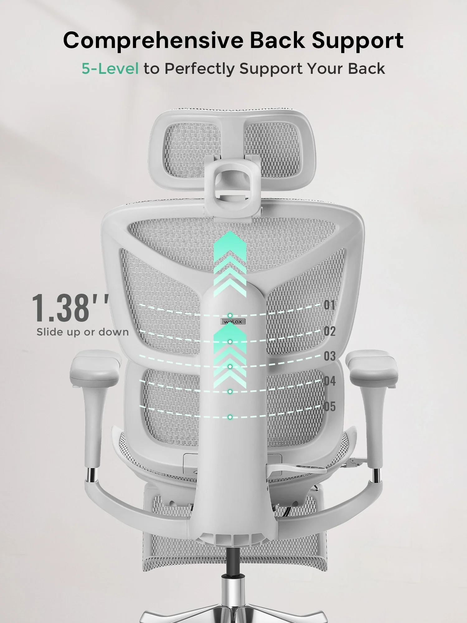 S9 Standard Ergonomic Office Chair with One-Touch Adjustment - Image 84