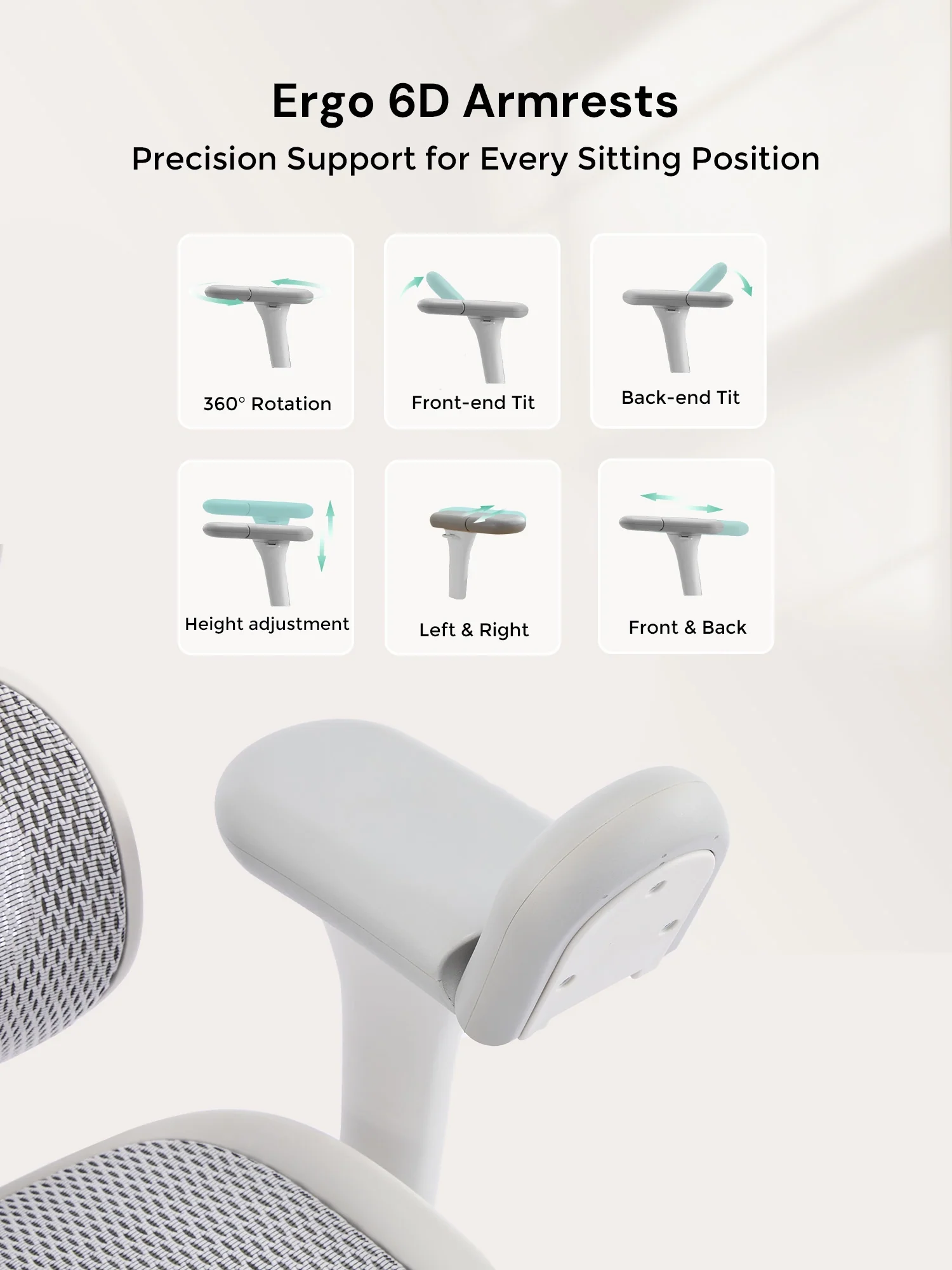 S9 Standard Ergonomic Office Chair with One-Touch Adjustment - Image 90