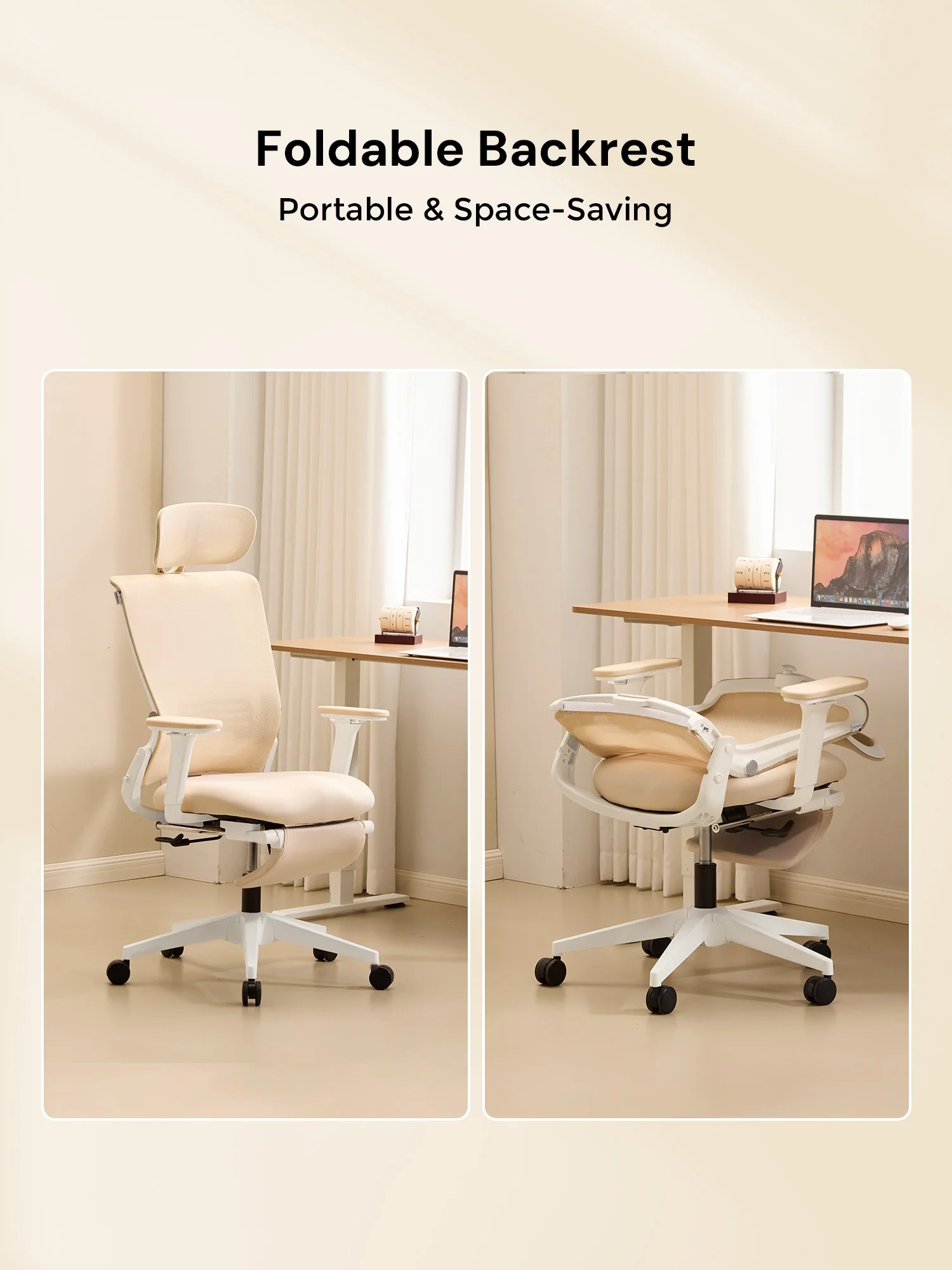 S4 Ergonomic Desk Chair with Foldable Backrest - Image 28