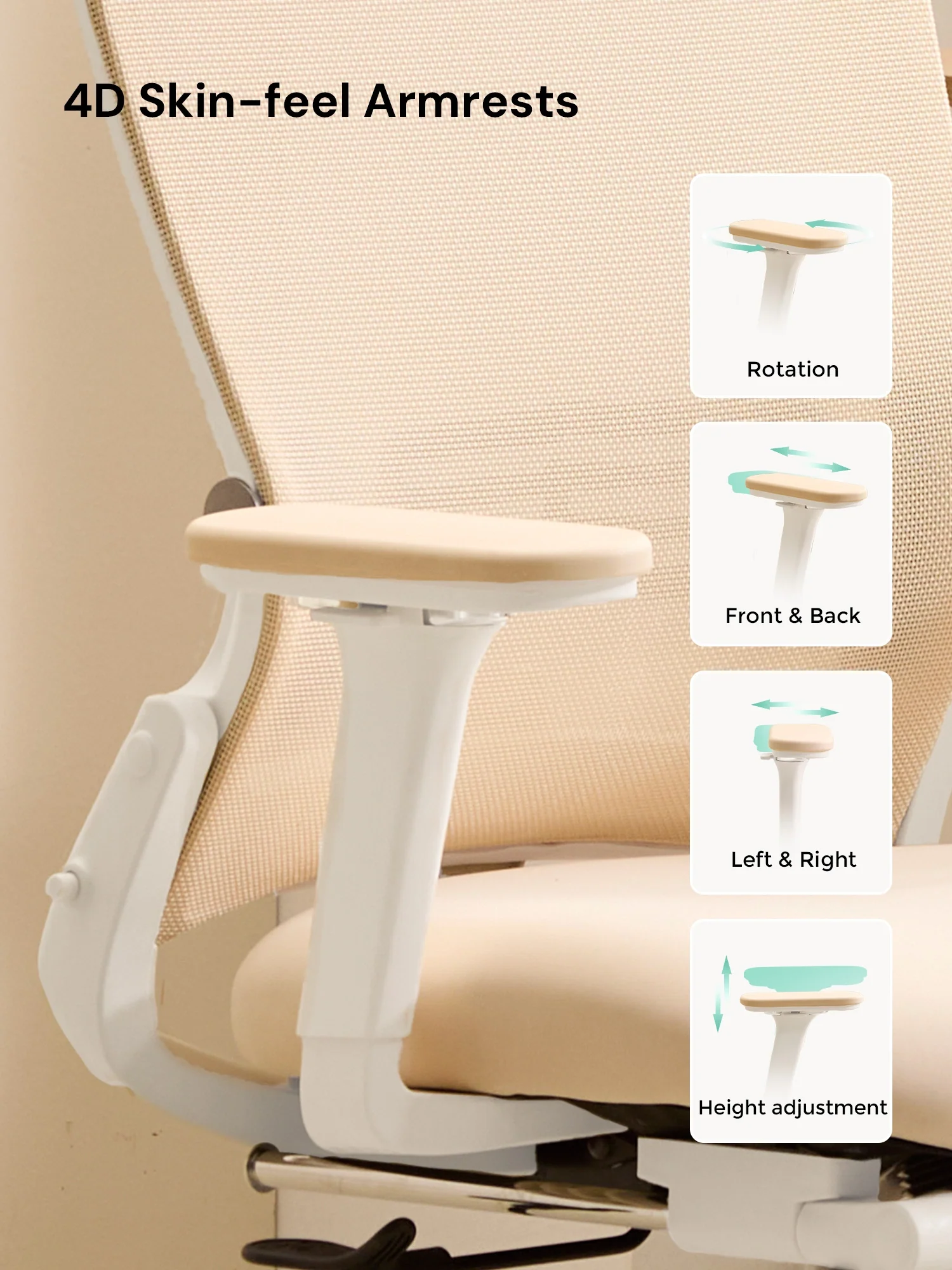 S4 Ergonomic Desk Chair with Foldable Backrest - Image 31