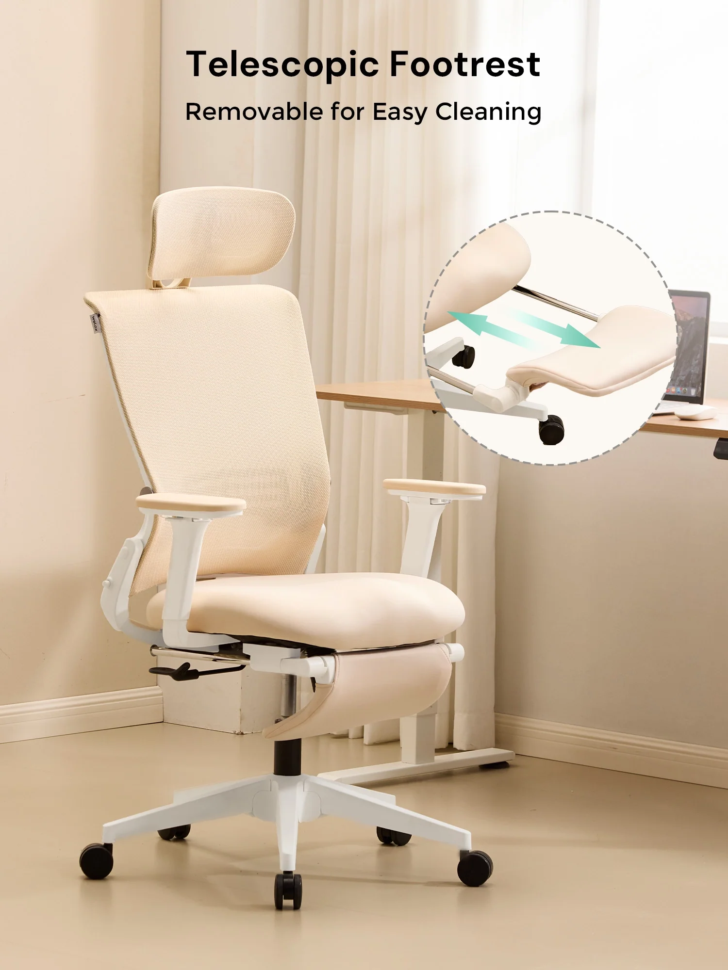S4 Ergonomic Desk Chair with Foldable Backrest - Image 32