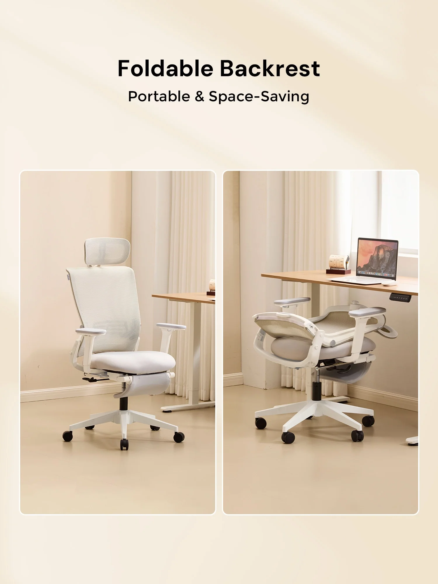 S4 Ergonomic Desk Chair with Foldable Backrest - Image 37