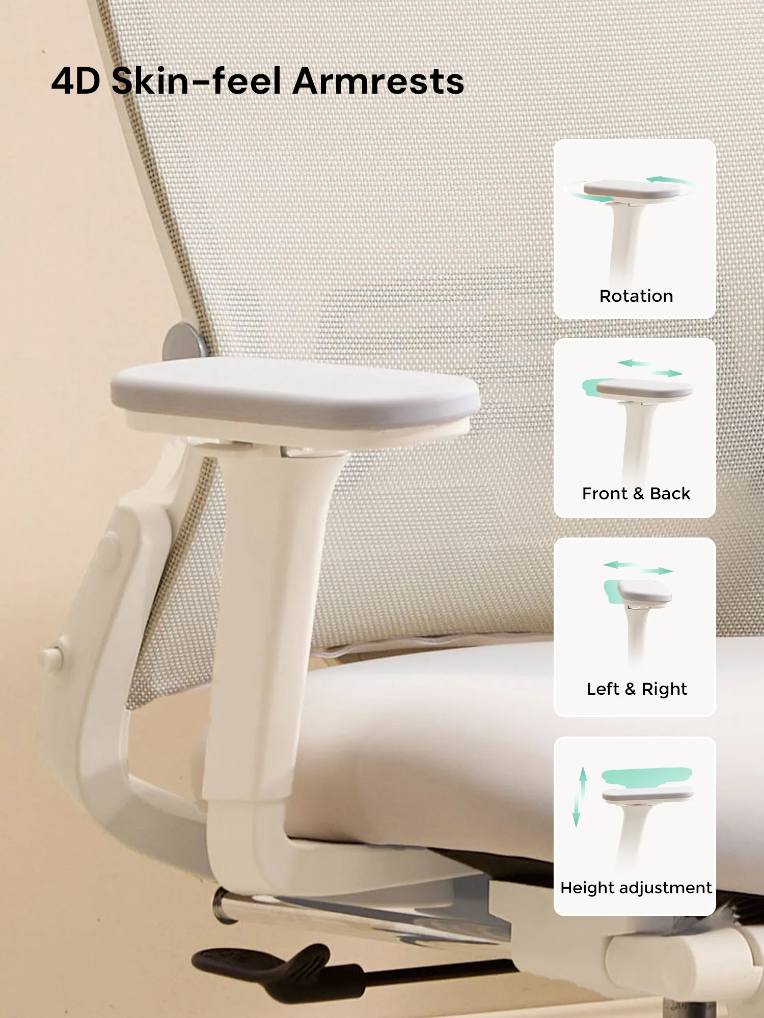 S4 Ergonomic Desk Chair with Foldable Backrest - Image 42