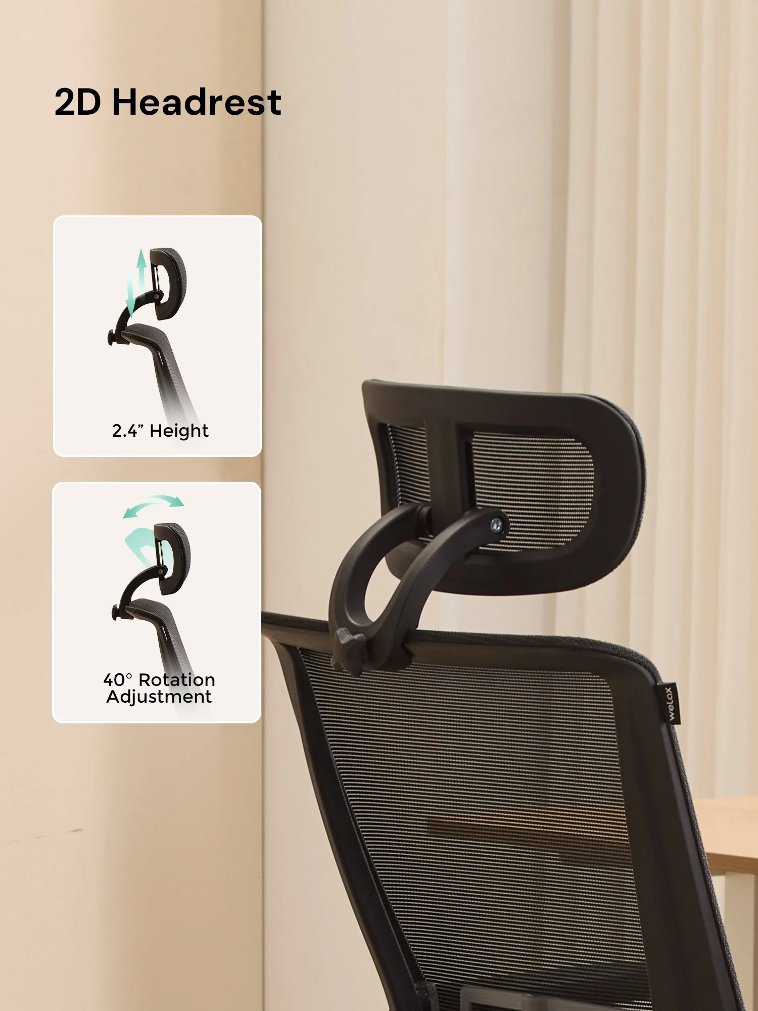 S4 Ergonomic Desk Chair with Foldable Backrest - Image 51