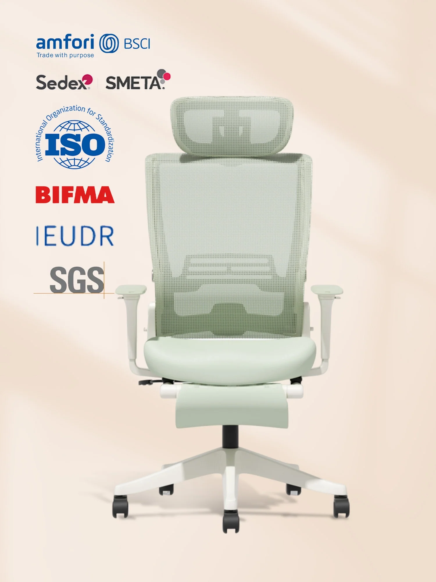 S4 Ergonomic Desk Chair with Foldable Backrest - Image 76