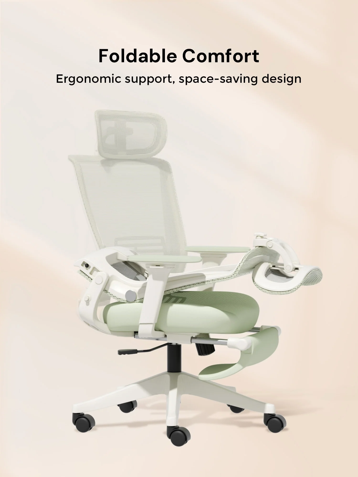 S4 Ergonomic Desk Chair with Foldable Backrest - Image 78
