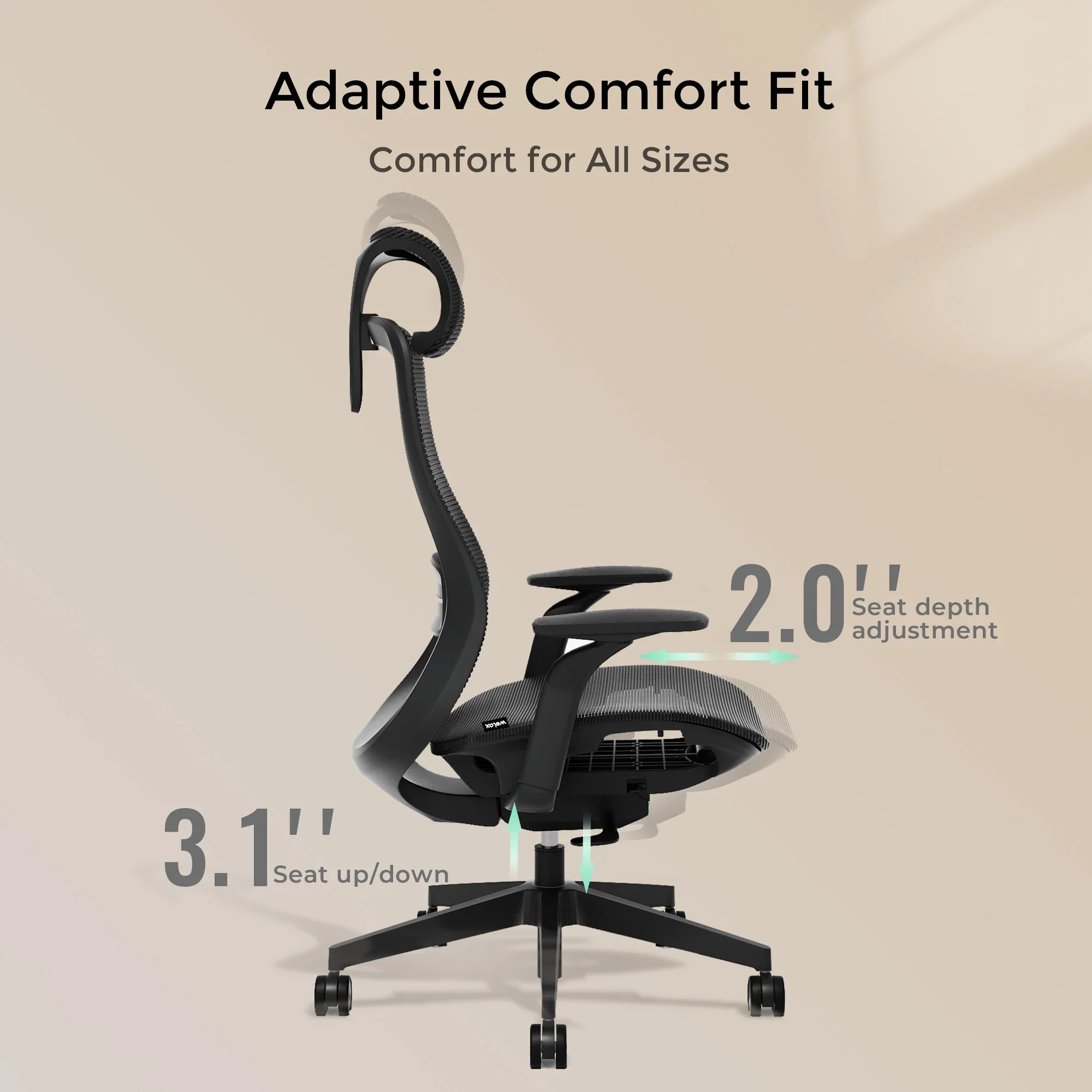S5 Office Chair with Smooth Arch Design Style - Image 18