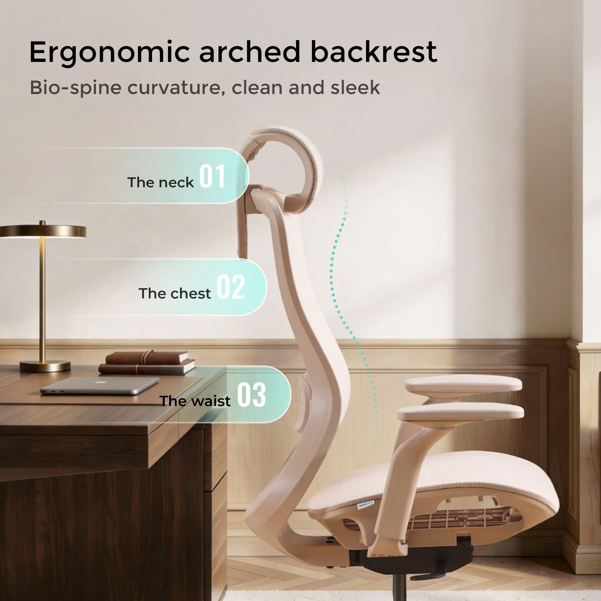 S5 Office Chair with Smooth Arch Design Style - Image 23