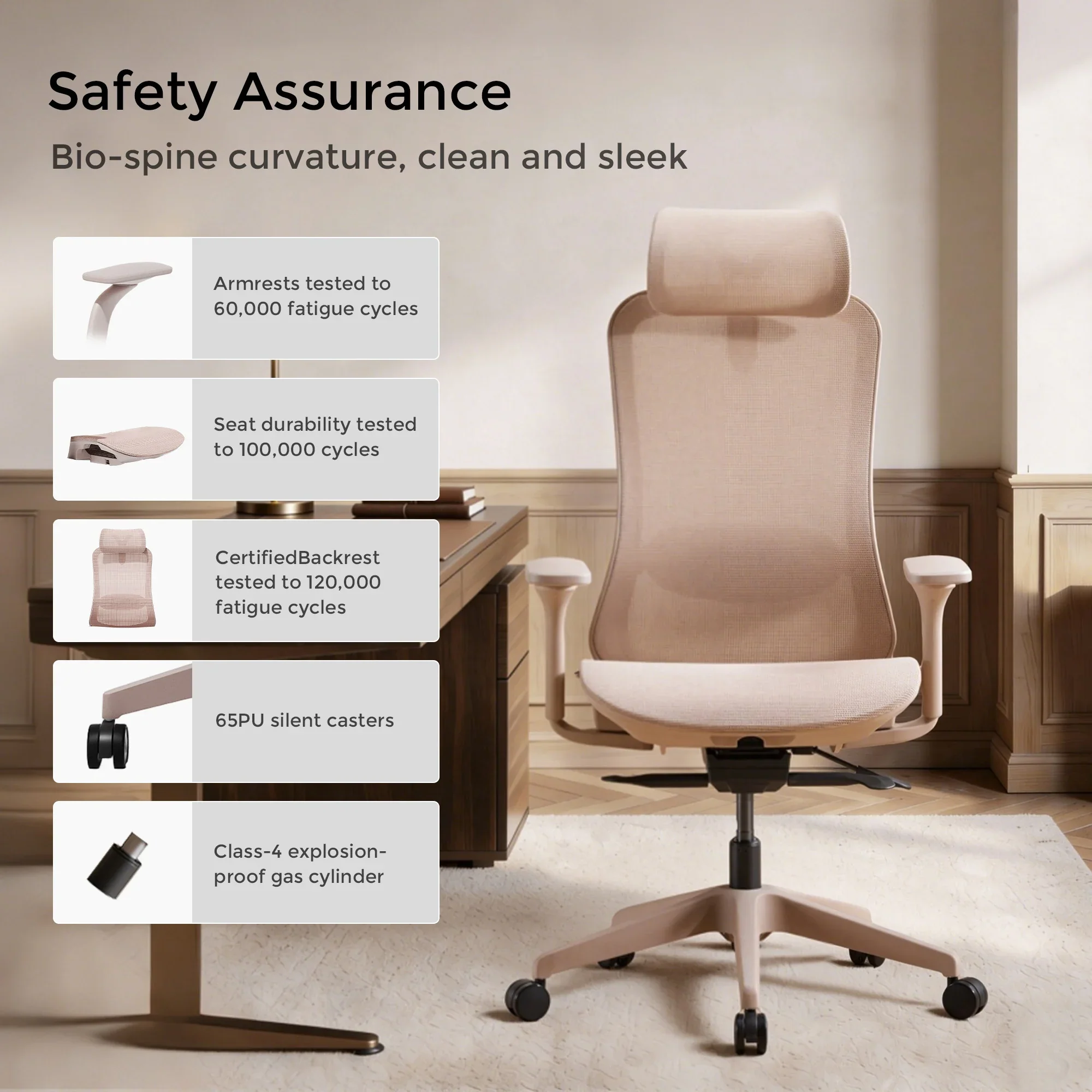 S5 Office Chair with Smooth Arch Design Style - Image 27