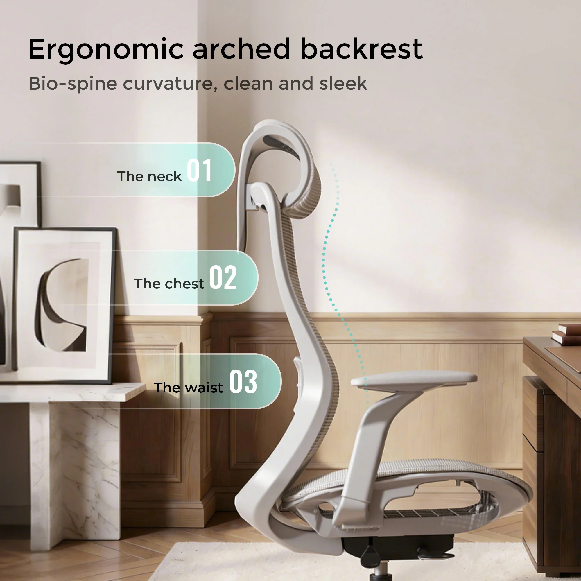 S5 Office Chair with Smooth Arch Design Style - Image 32