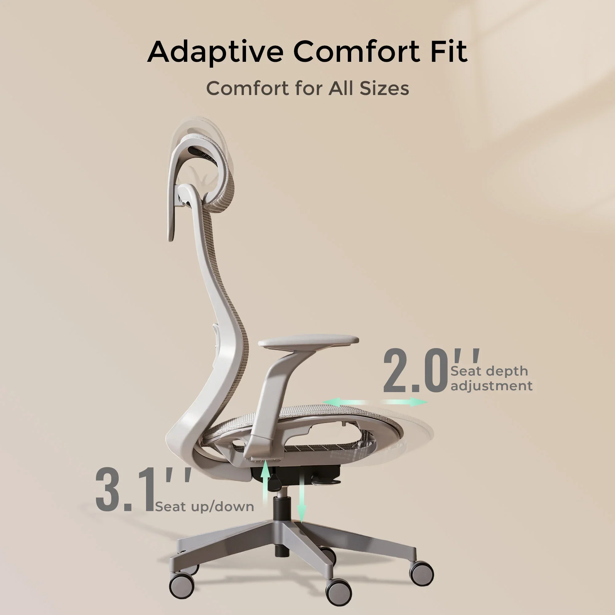 S5 Office Chair with Smooth Arch Design Style - Image 35