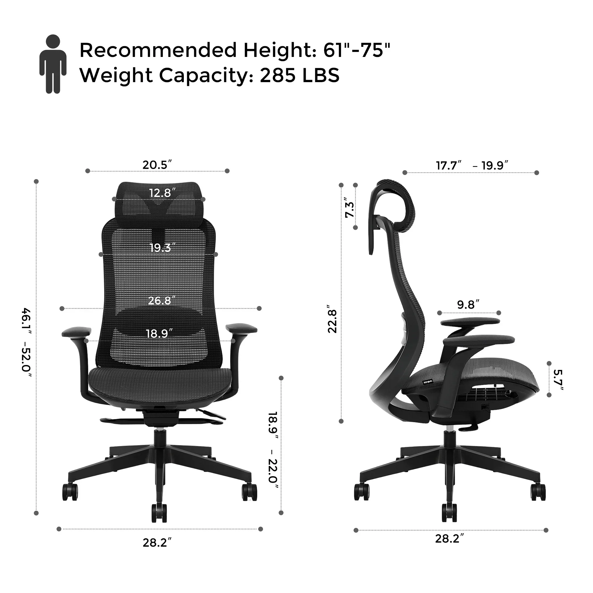 S5 Office Chair with Smooth Arch Design Style - Image 36