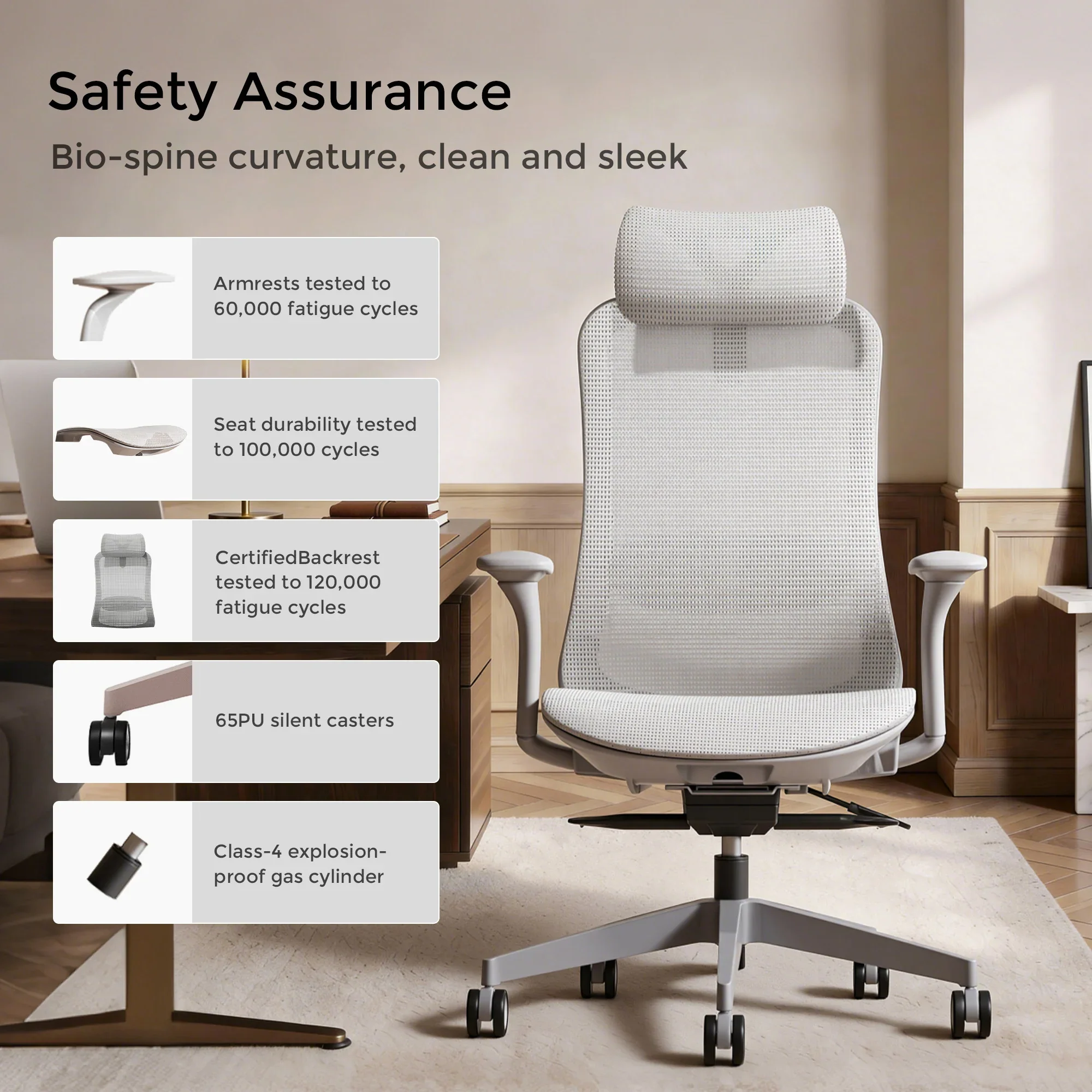 S5 Office Chair with Smooth Arch Design Style - Image 37