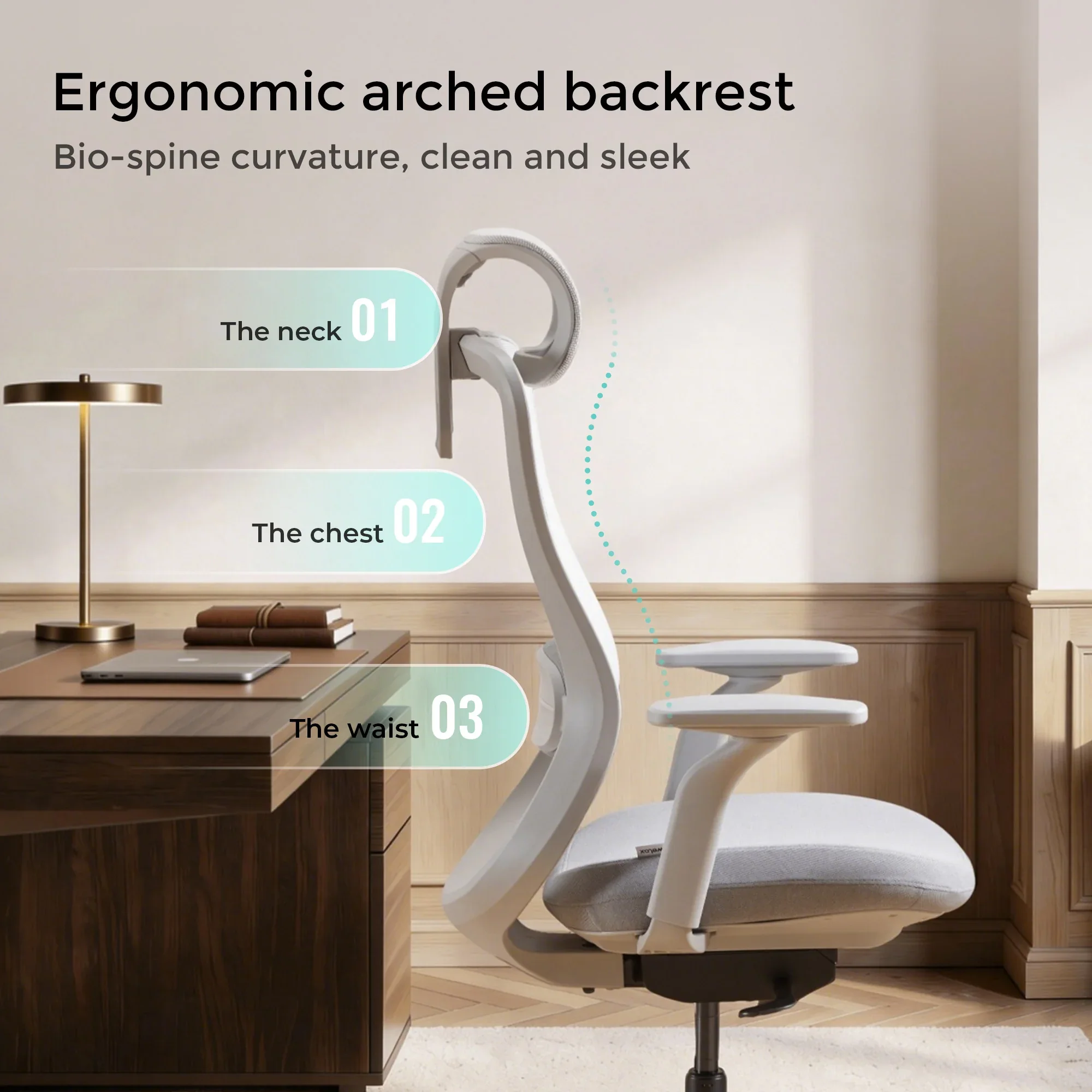 S5 Office Chair with Smooth Arch Design Style - Image 44