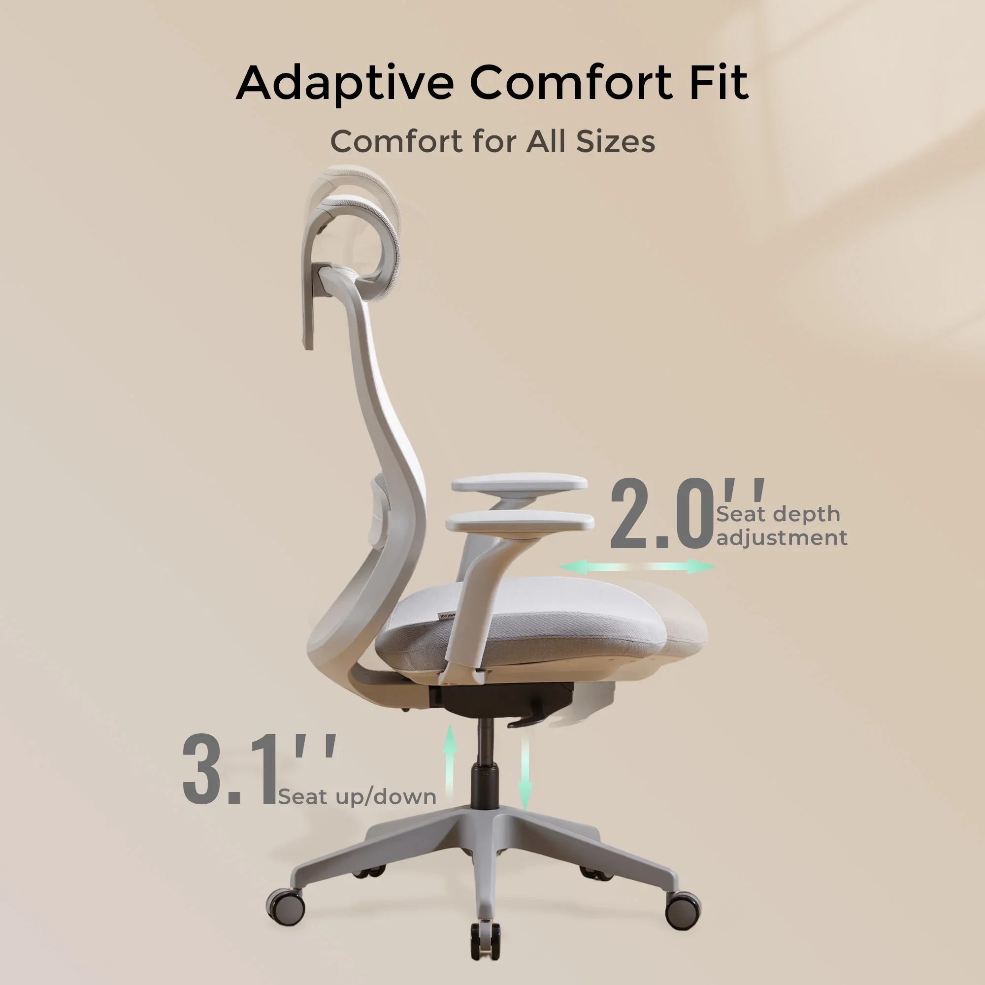 S5 Office Chair with Smooth Arch Design Style - Image 45