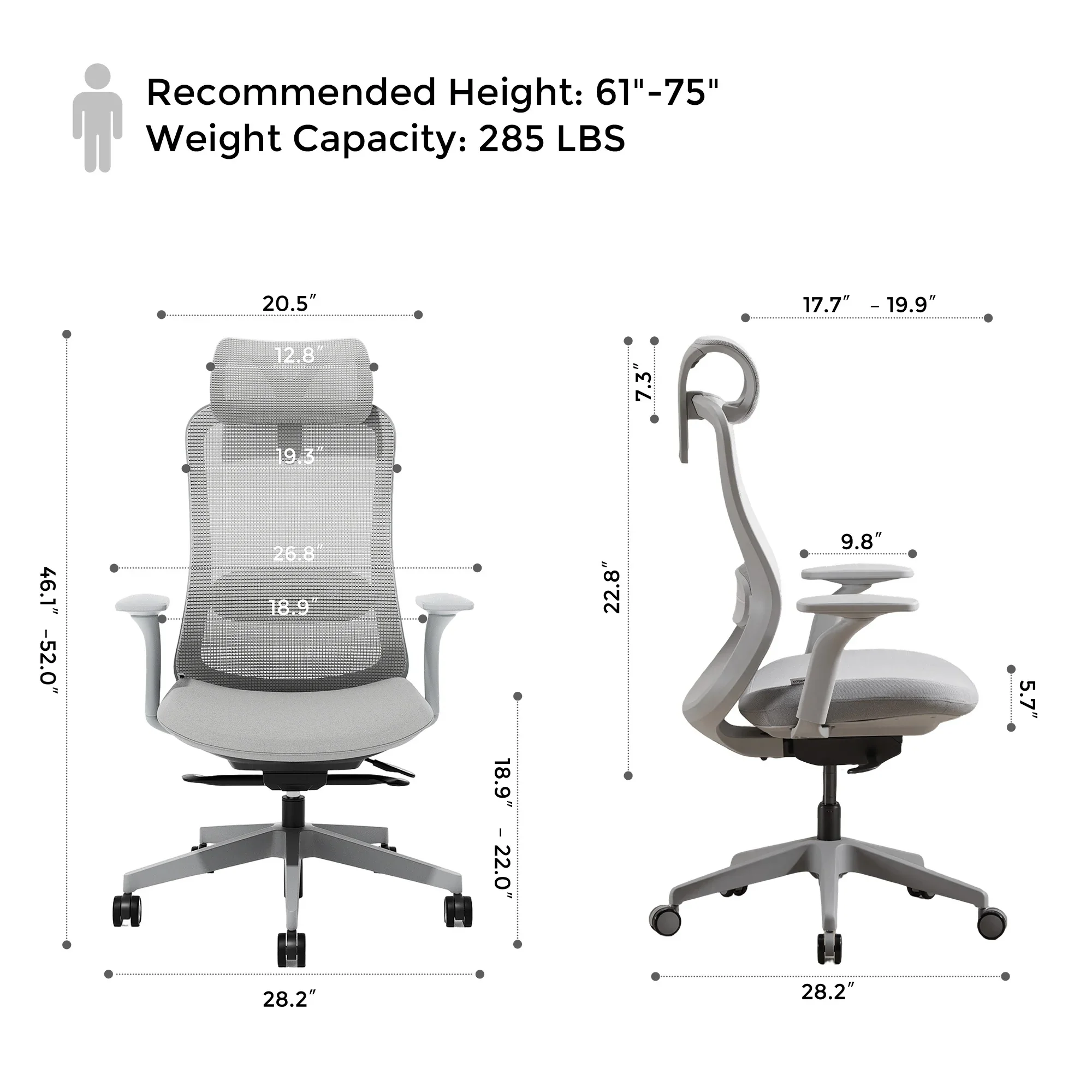 S5 Office Chair with Smooth Arch Design Style - Image 47
