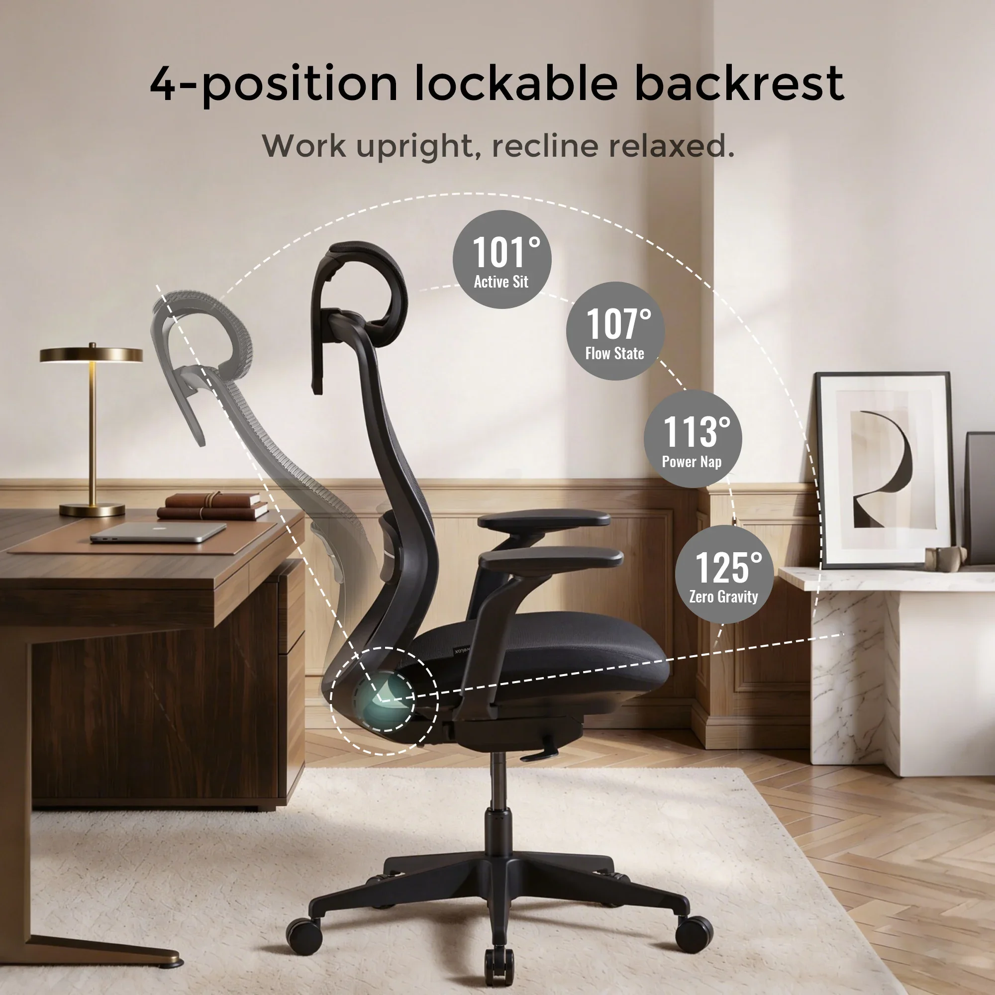 S5 Office Chair with Smooth Arch Design Style - Image 5