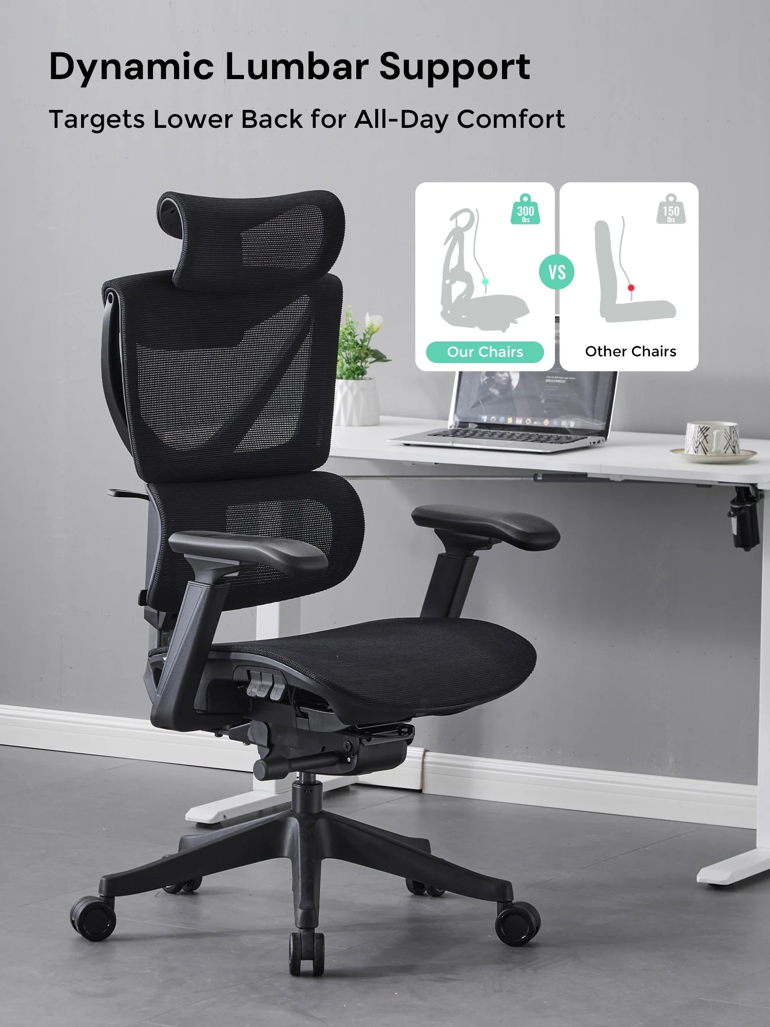 S7 Ergonomic Office Chair with Three-Button Adjustment - Image 37
