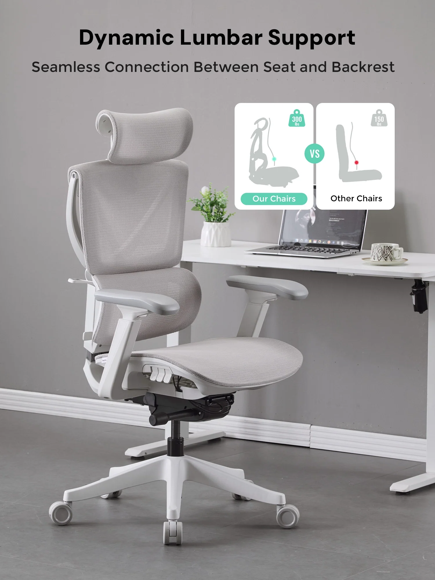 S7 Ergonomic Office Chair with Three-Button Adjustment - Image 43