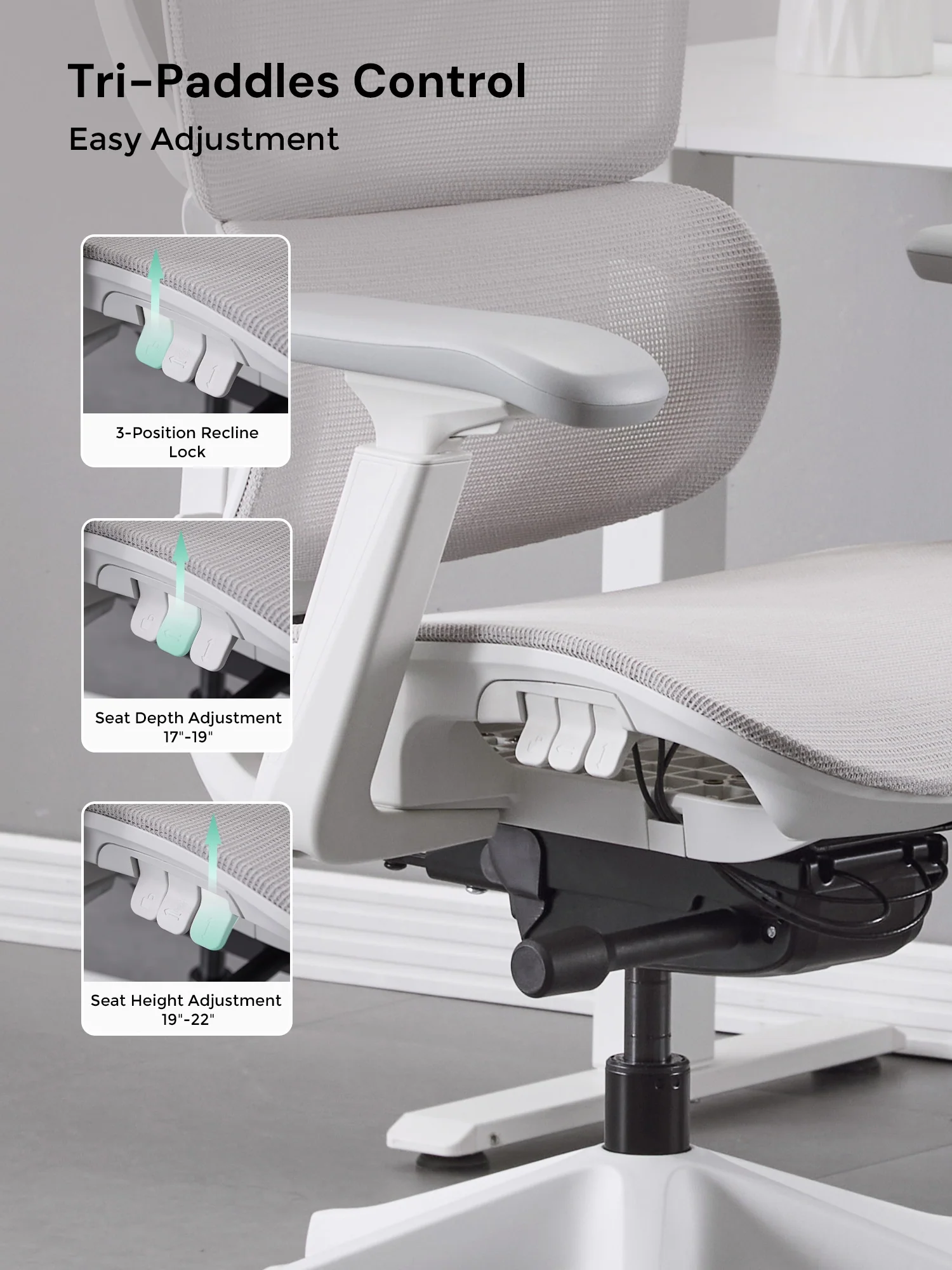 S7 Ergonomic Office Chair with Three-Button Adjustment - Image 44
