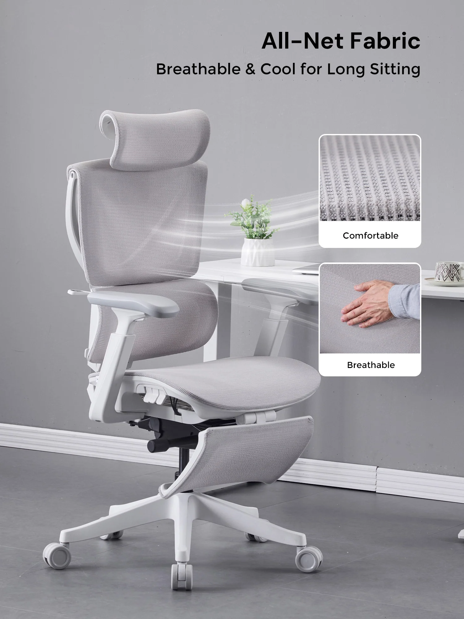 S7 Ergonomic Office Chair with Three-Button Adjustment - Image 57