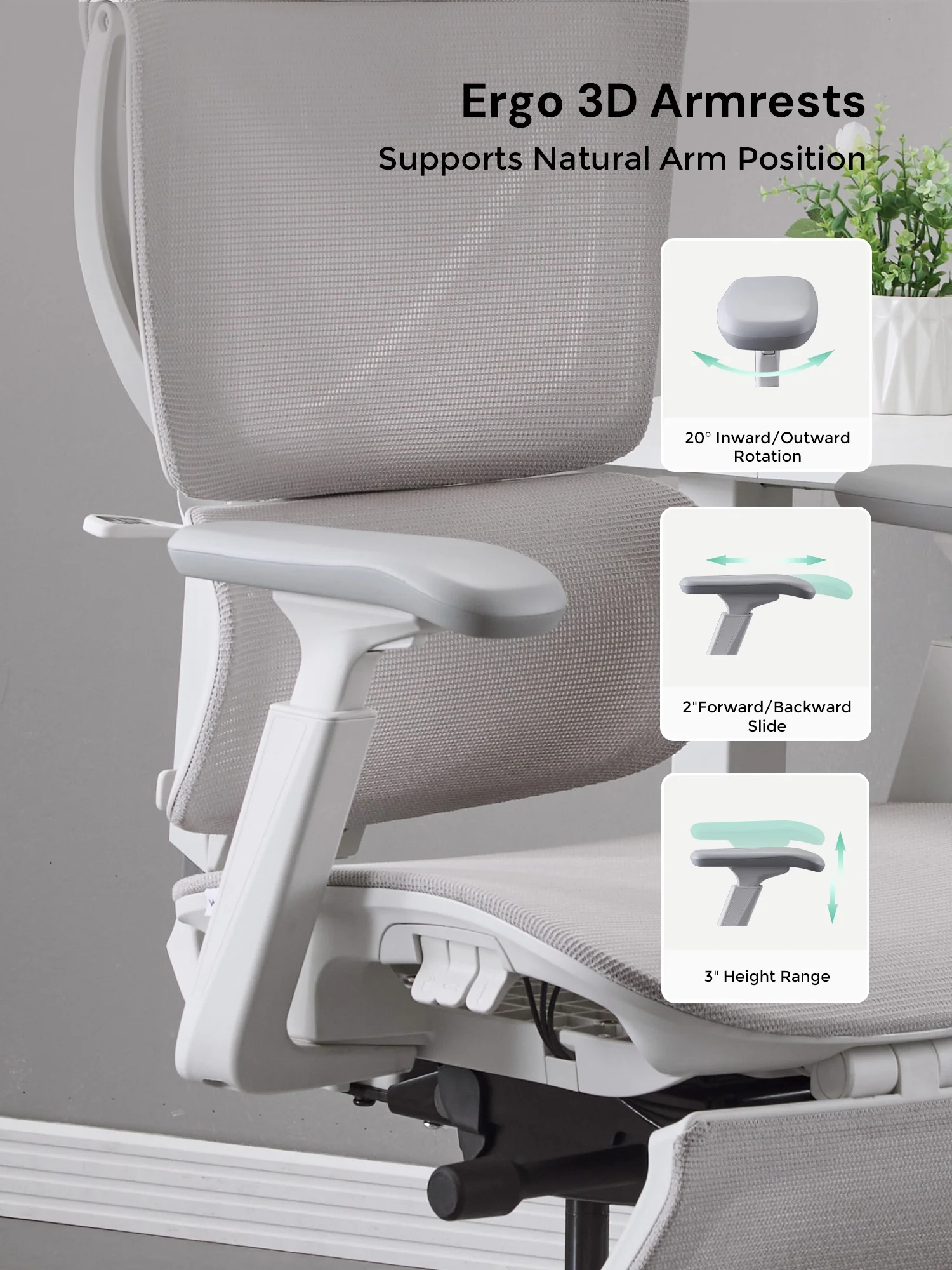 S7 Ergonomic Office Chair with Three-Button Adjustment - Image 58